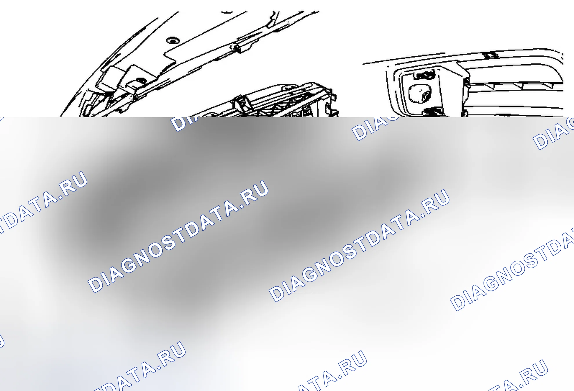 Рис. 13: Замена воздушного дефлектора переднего бампера воздушного затвора Aero. Chevrolet Cruze I рестайлинг
