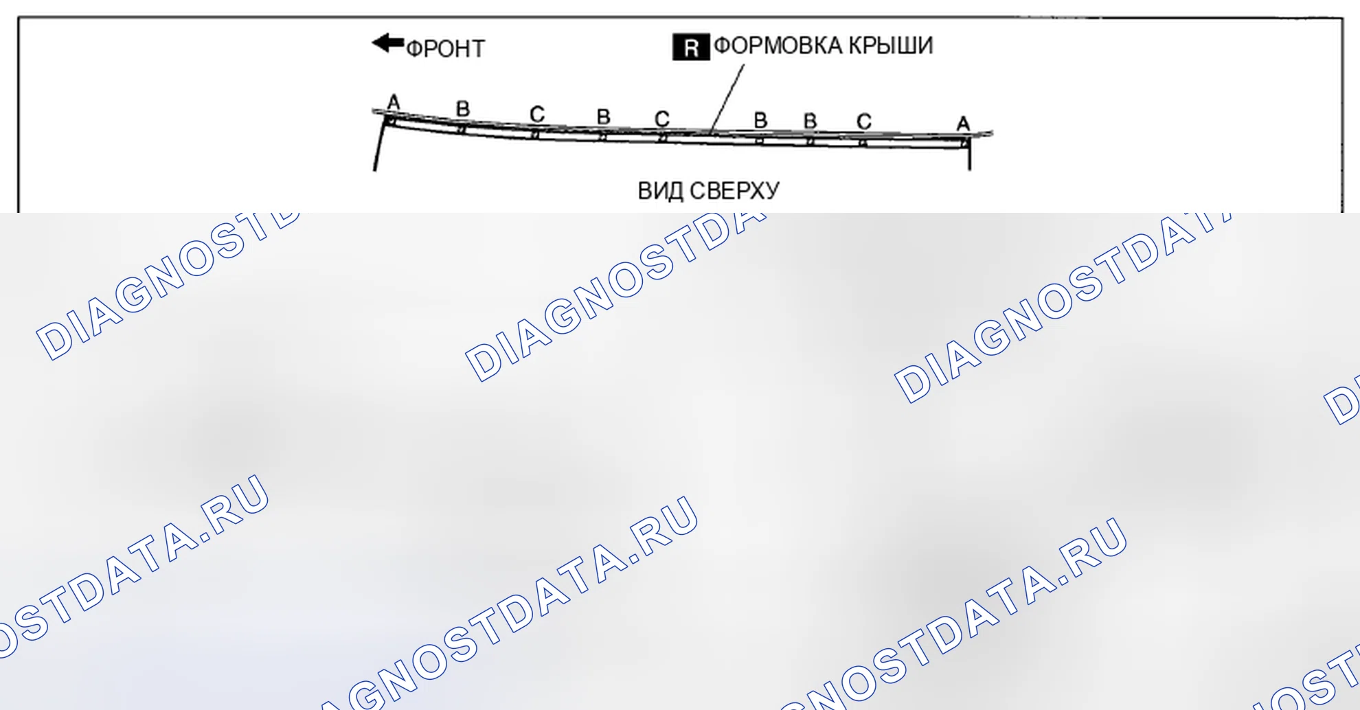 Рис. 13: СНЯТИЕ ФОРМОВКИ КРЫШИ. Mazda CX-7 I рестайлинг