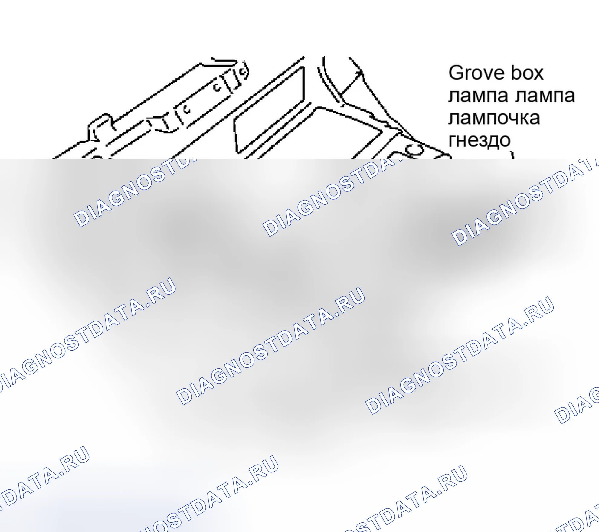 Рис. 61: ЛАМПА ПЕРЧАТОЧНОГО ЯЩИКА. Infiniti Q45 III