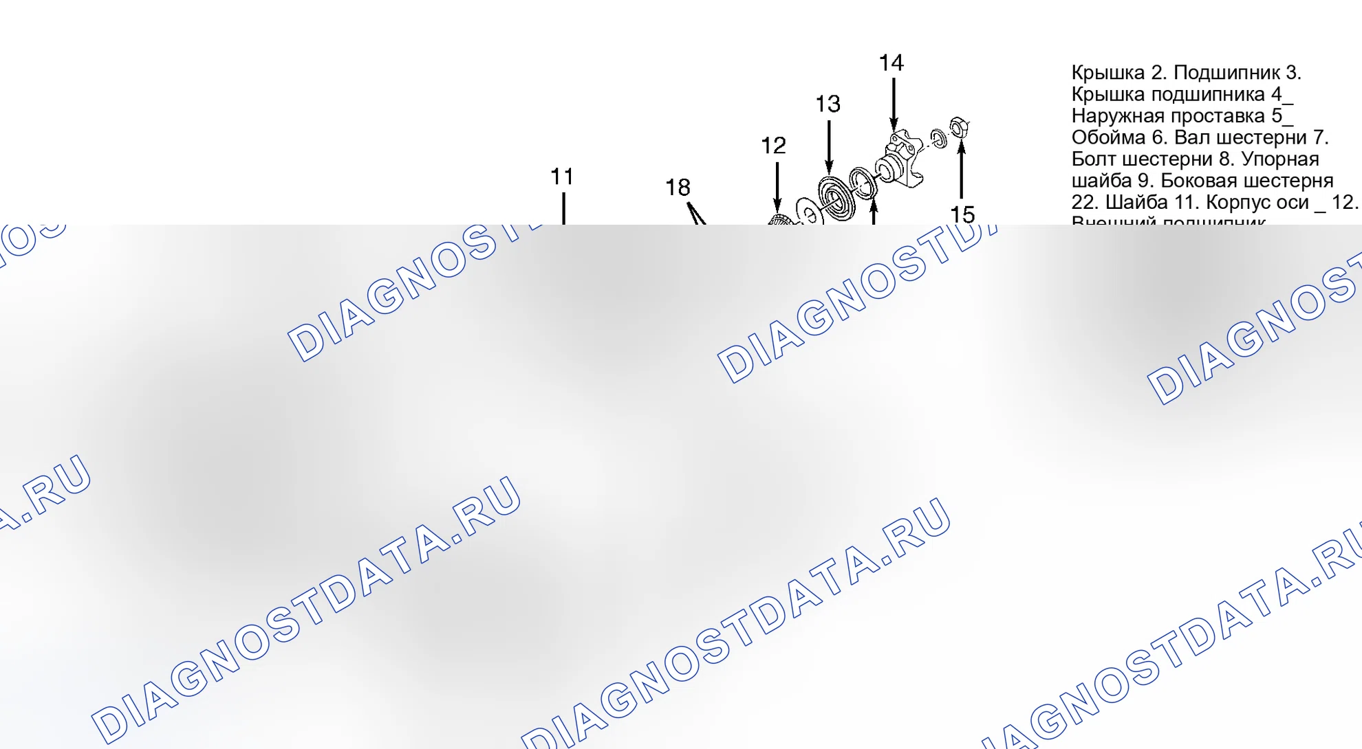 Рис. 6: ДИФФЕРЕНЦИАЛЬНЫЙ УЗЕЛ. Ford Cab & Chassis F350 
