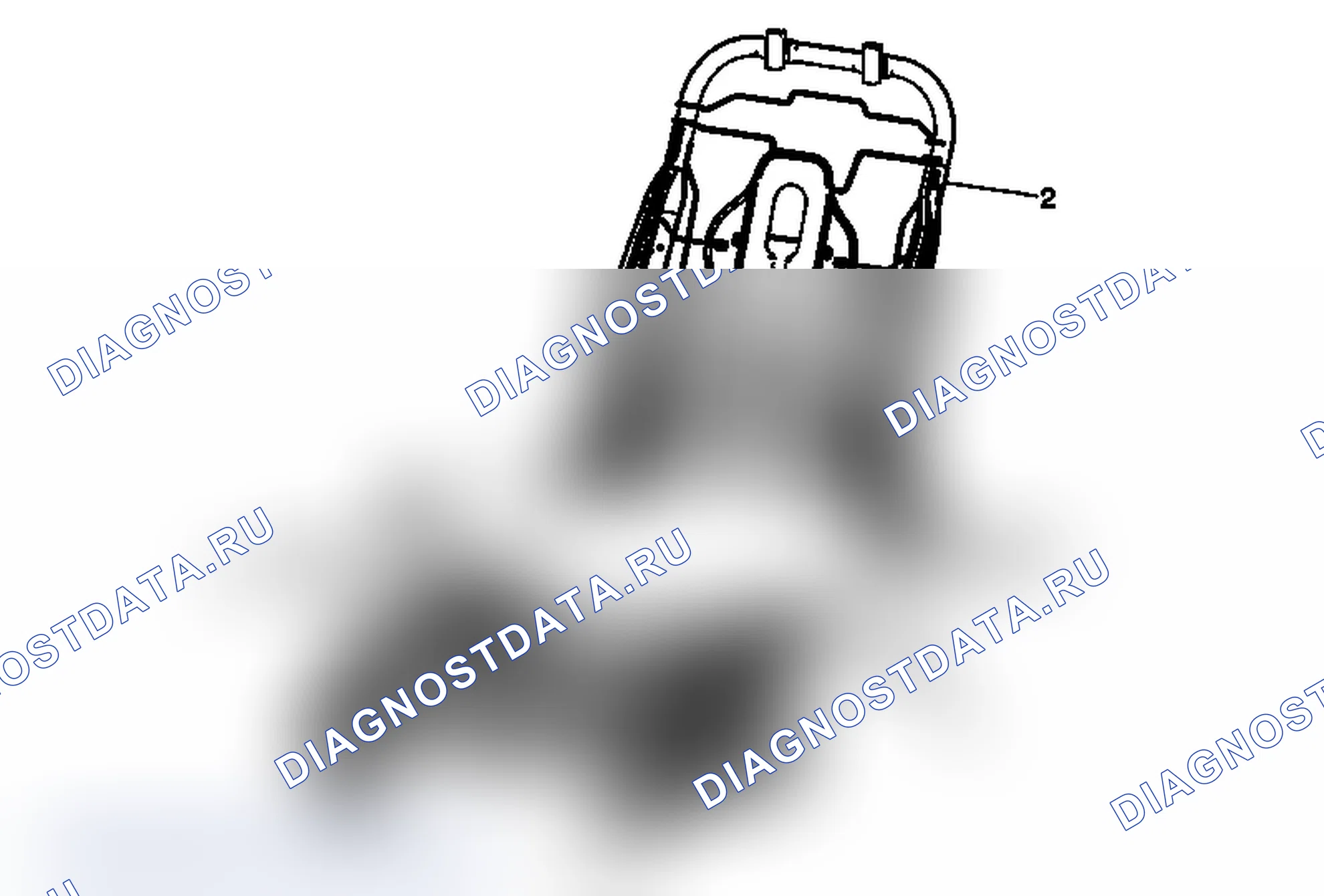 Рис. 25: Замена рамы подушки спинки сиденья водителя или пассажира (с HP2). Chevrolet Tahoe III