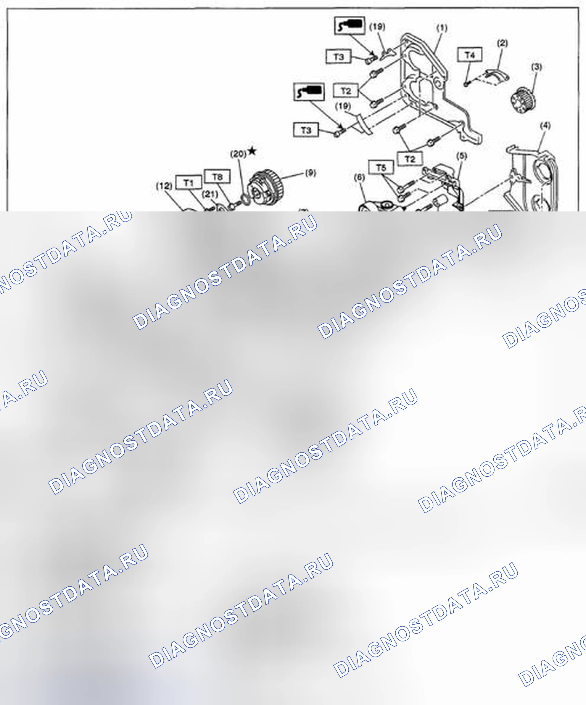 Рис. 562: ЗУБЧАТЫЙ РЕМЕНЬ. Subaru Impreza GH