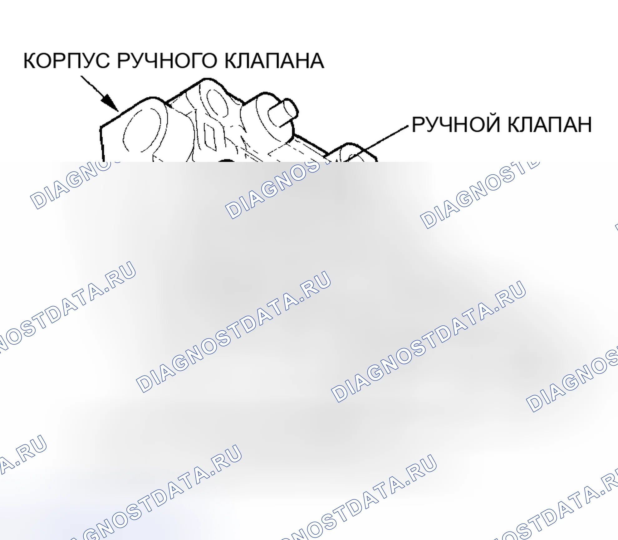 Рис. 247: Корпус ручного клапана. Honda Insight I