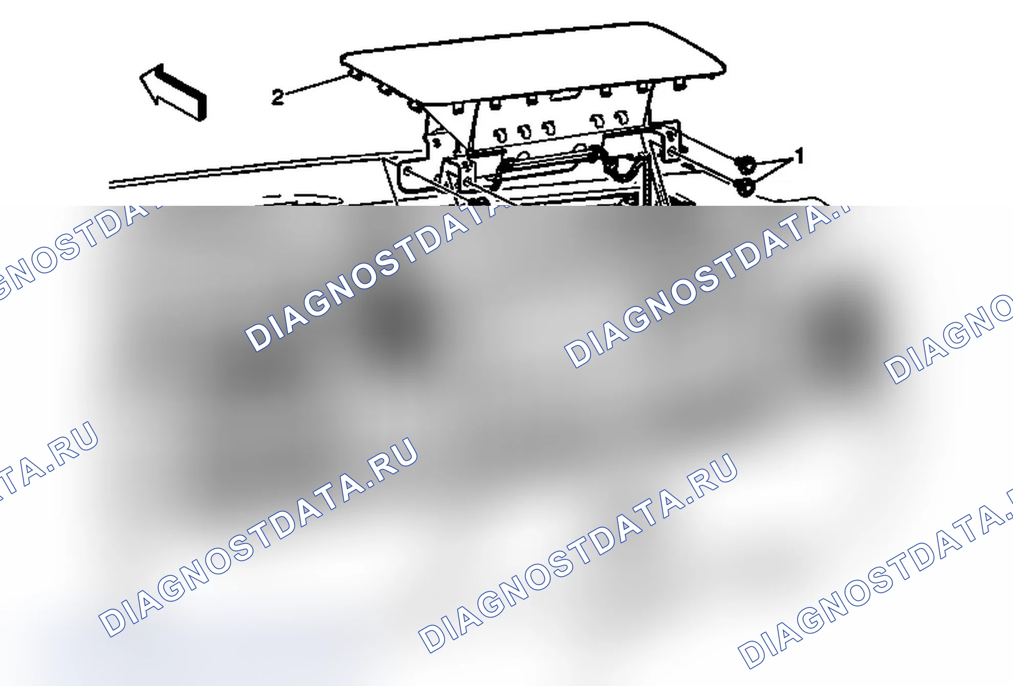 Рис. 15: Замена надувного удерживающего модуля приборной панели. Chevrolet Silverado 3500 HD 