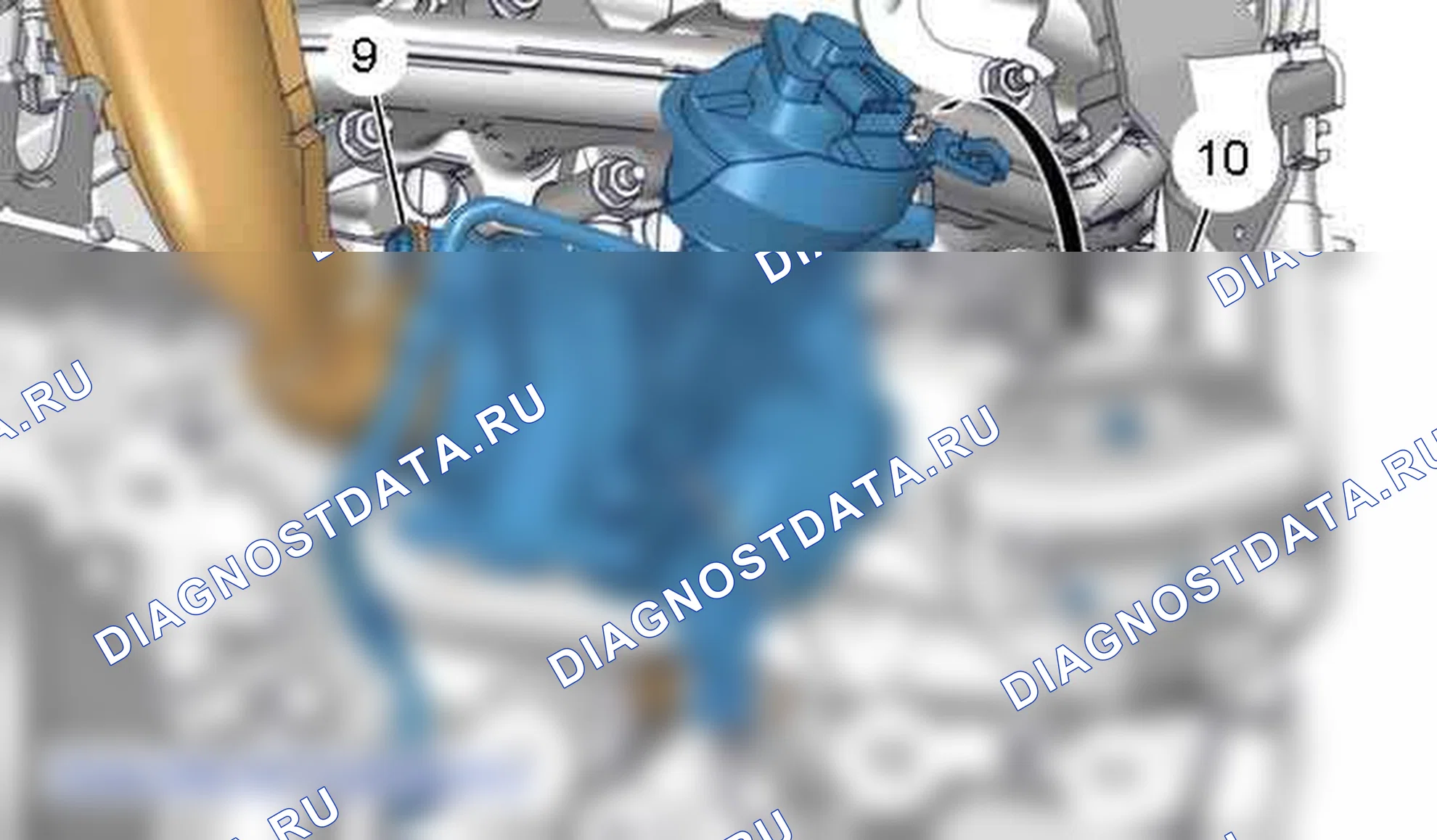 Снятие - Установка: турбокомпрессор — b1hm0lmd. Citroen C5 II