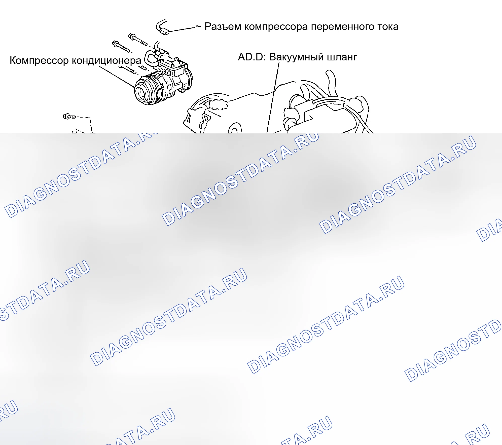 Рис. 13: Прокладка приводного ремня (Tacoma, 4Runner и T100 1995-96). Toyota Land Cruiser 70