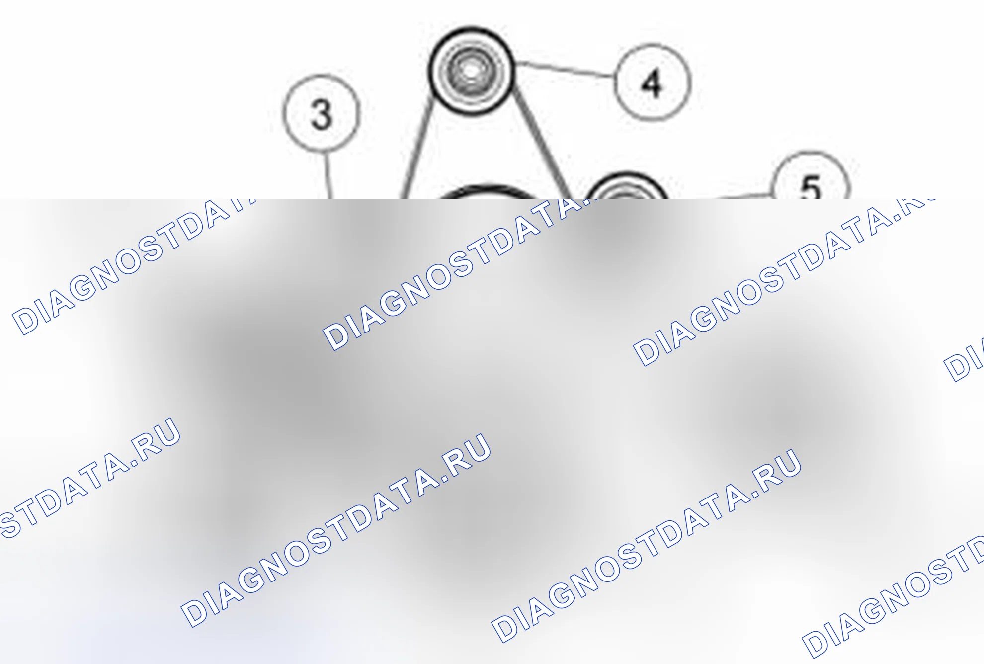 Рис. 1: Передний дополнительный привод (FEAD) - 6.2L (2V). Ford Pickup F250 Super Duty II