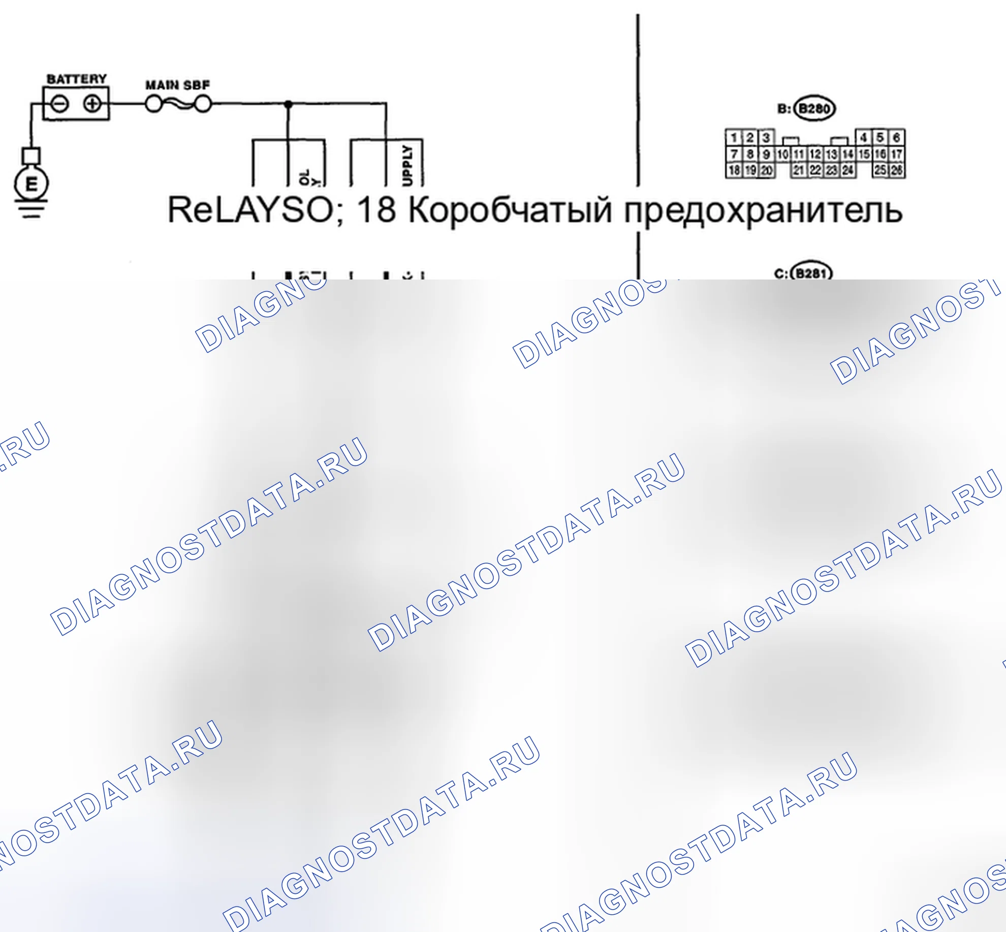 Рис. 9: электросхема. Subaru Impreza WRX GH