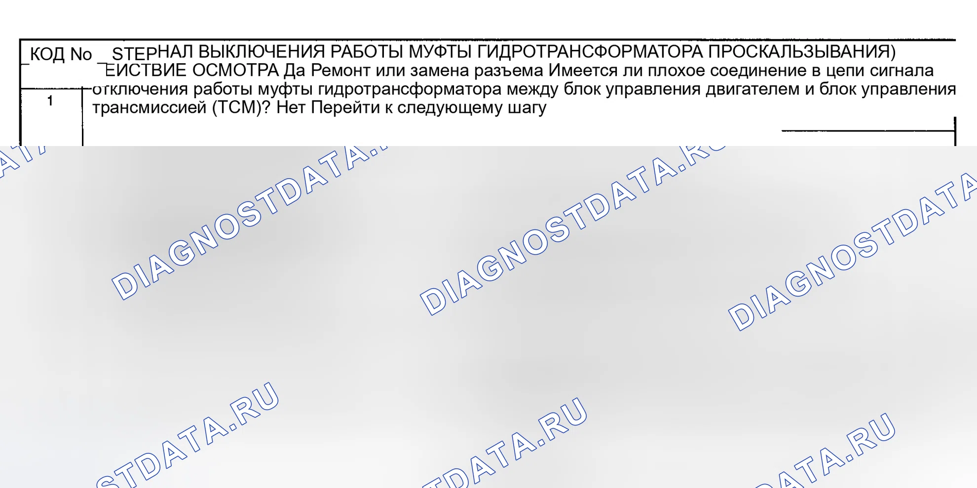 Рис. 67: Код неисправности № 76 Сигнал выключения работы сцепления гидротрансформатора скольжения. Mazda RX-7 FD