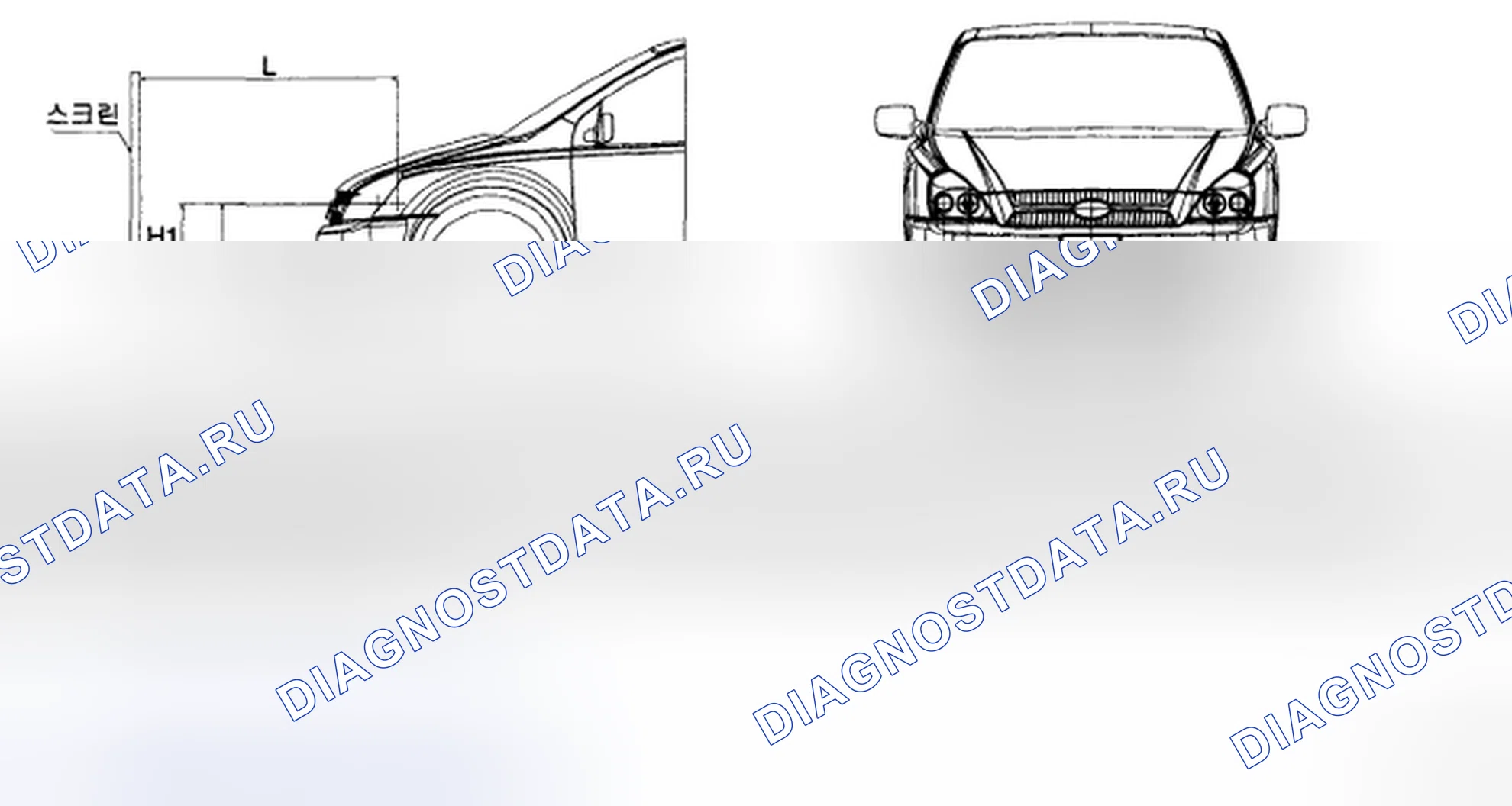 Рис. 7: ФАРЫ И ТОЧКИ ПРИЦЕЛИВАНИЯ ПРОТИВОТУМАННЫХ ФОНАРЕЙ. Kia Sedona II