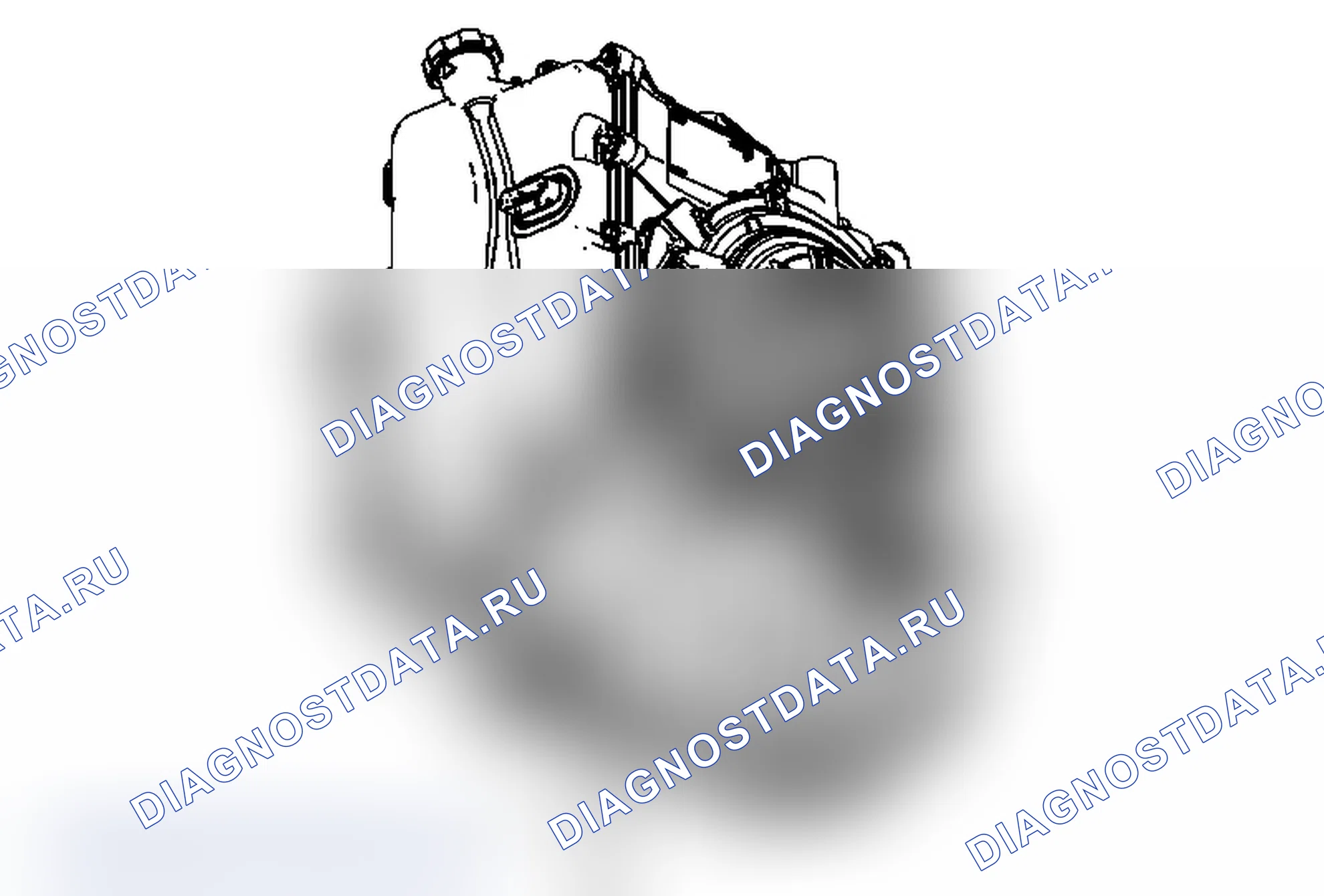 Рис. 35: Замена заглушки для испытания давления жидкости в автоматической коробке передач. Pontiac G6 I final