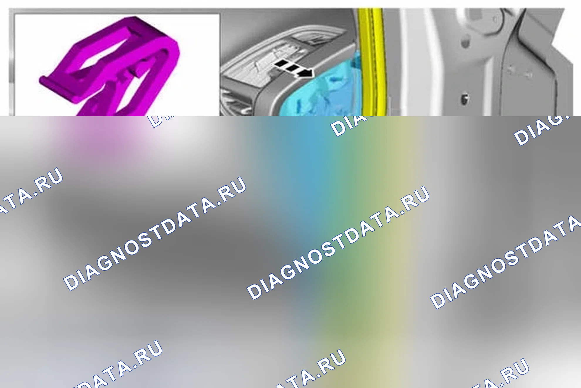 Рис. 2: Демонтаж. Ford Escape III