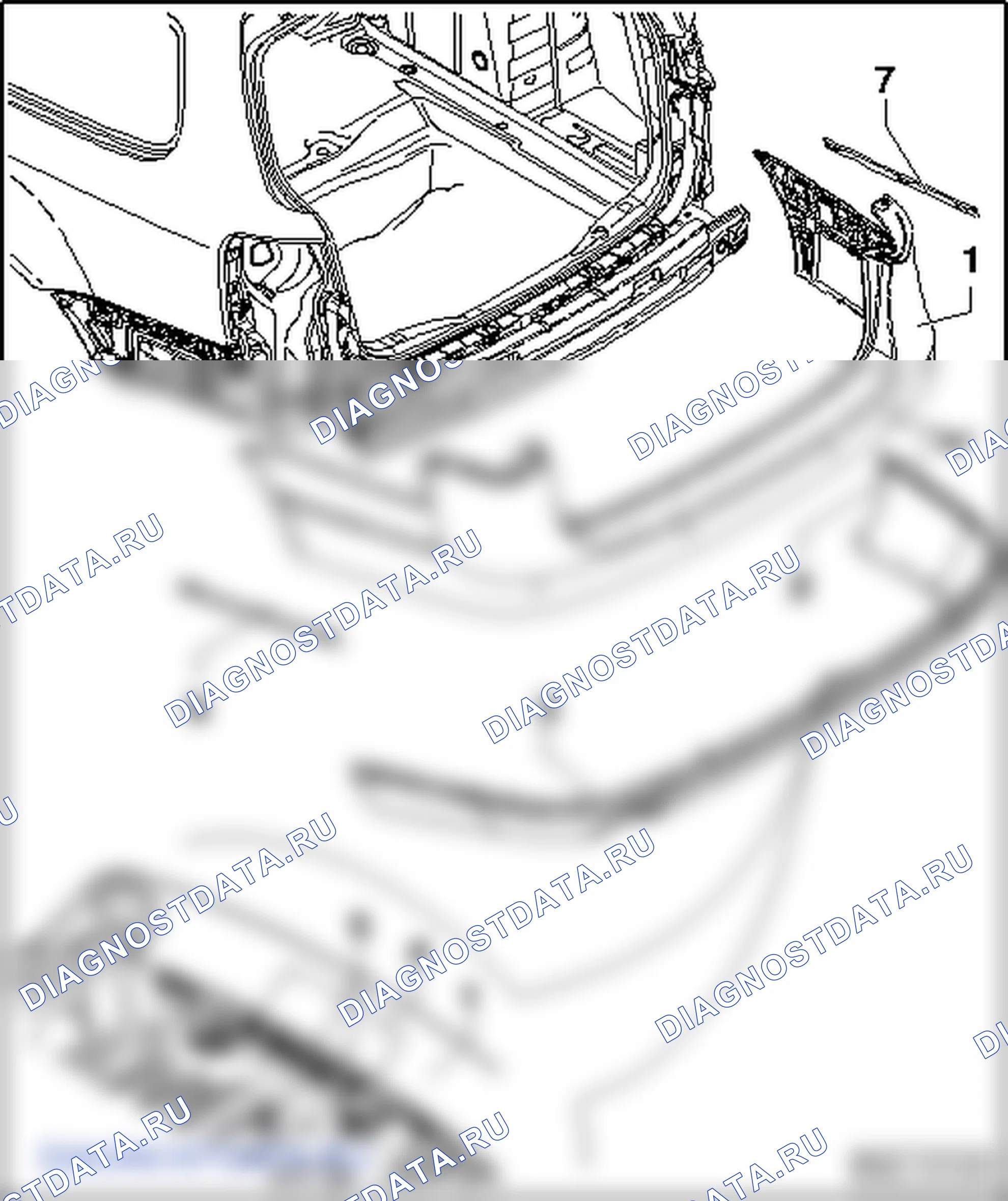 Облицовка заднего бампера - Variant. Volkswagen Passat B6