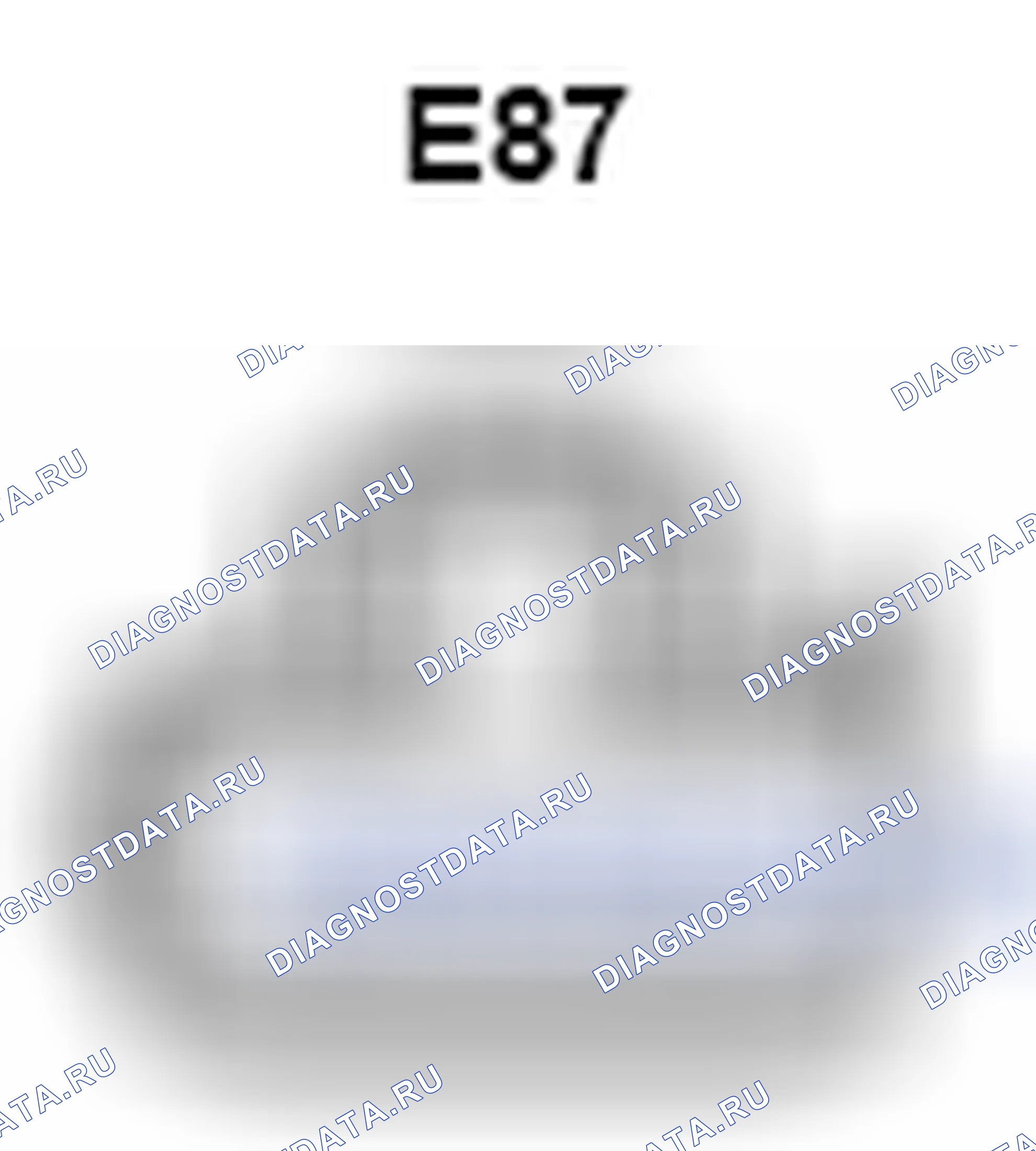 Рис. 576: Вид с торца разъема Tweeter (приборная панель Rh) (E87). Lexus ES XV40