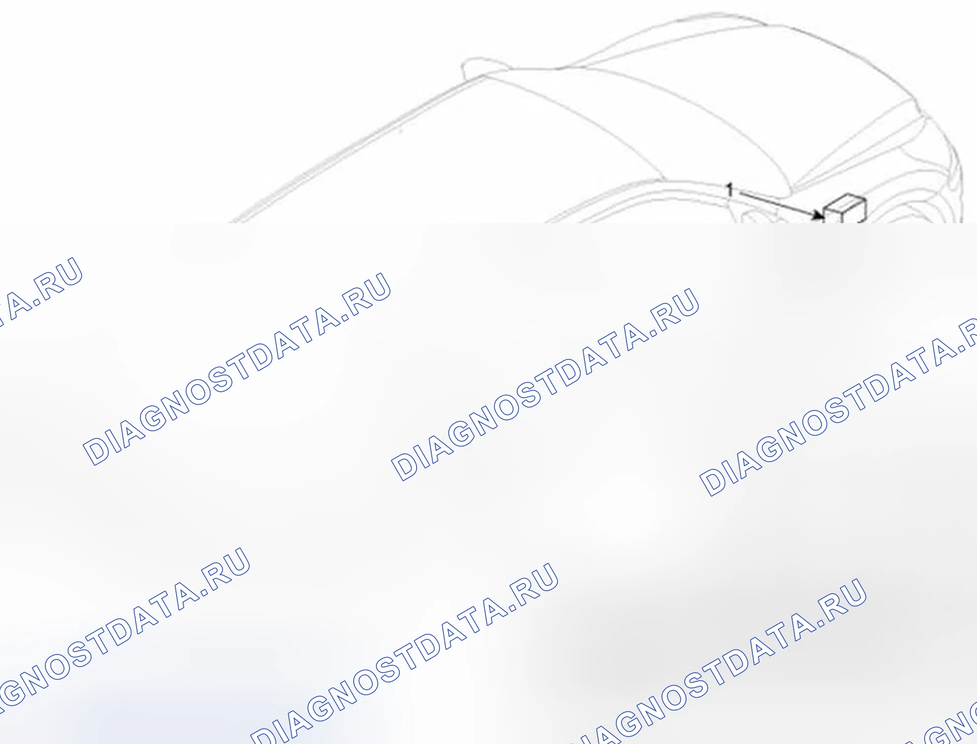 Рис. 99: Расположение компонентов. Hyundai Equus II