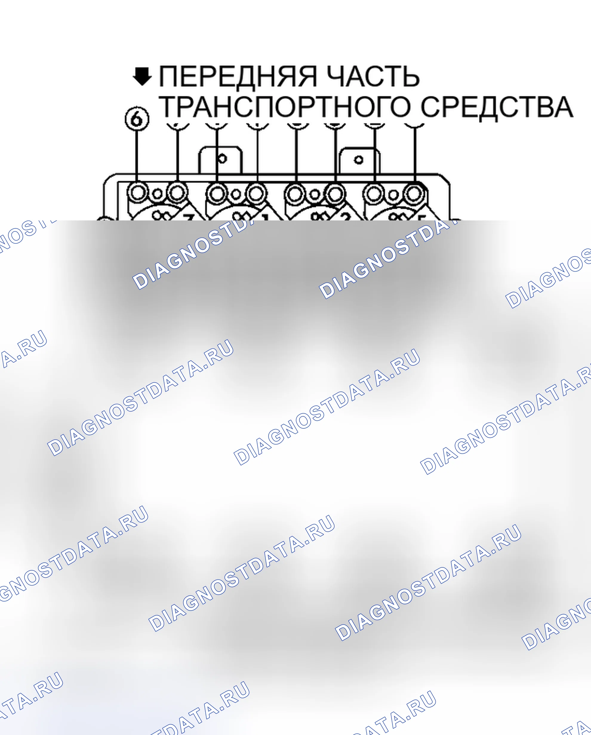 Рис. 8: порядок работы цилиндров (4.0L и 4.6L). Pontiac Grand Prix VI