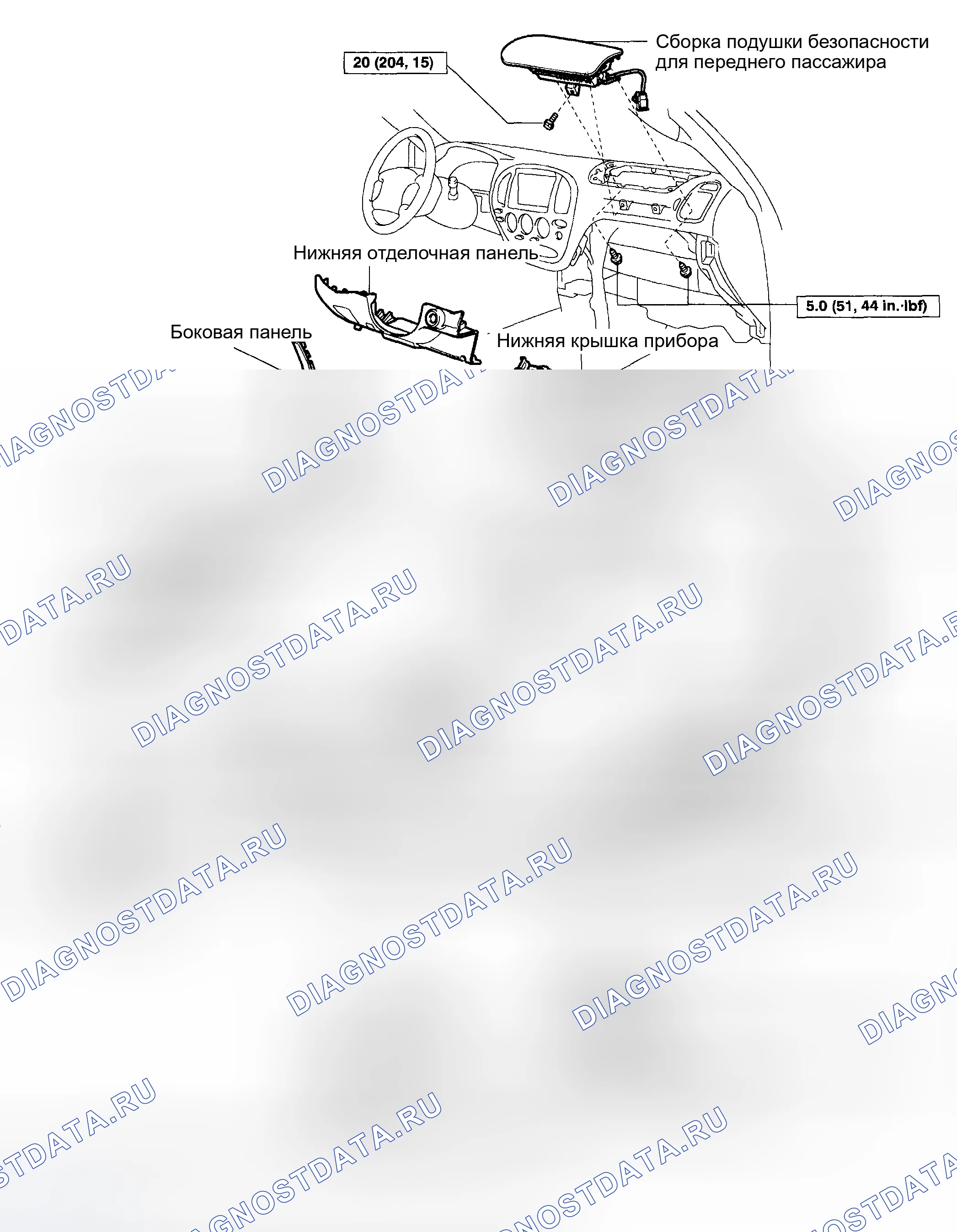 Рис. 114: КОМПОНЕНТЫ. Toyota Sequoia I рестайлинг
