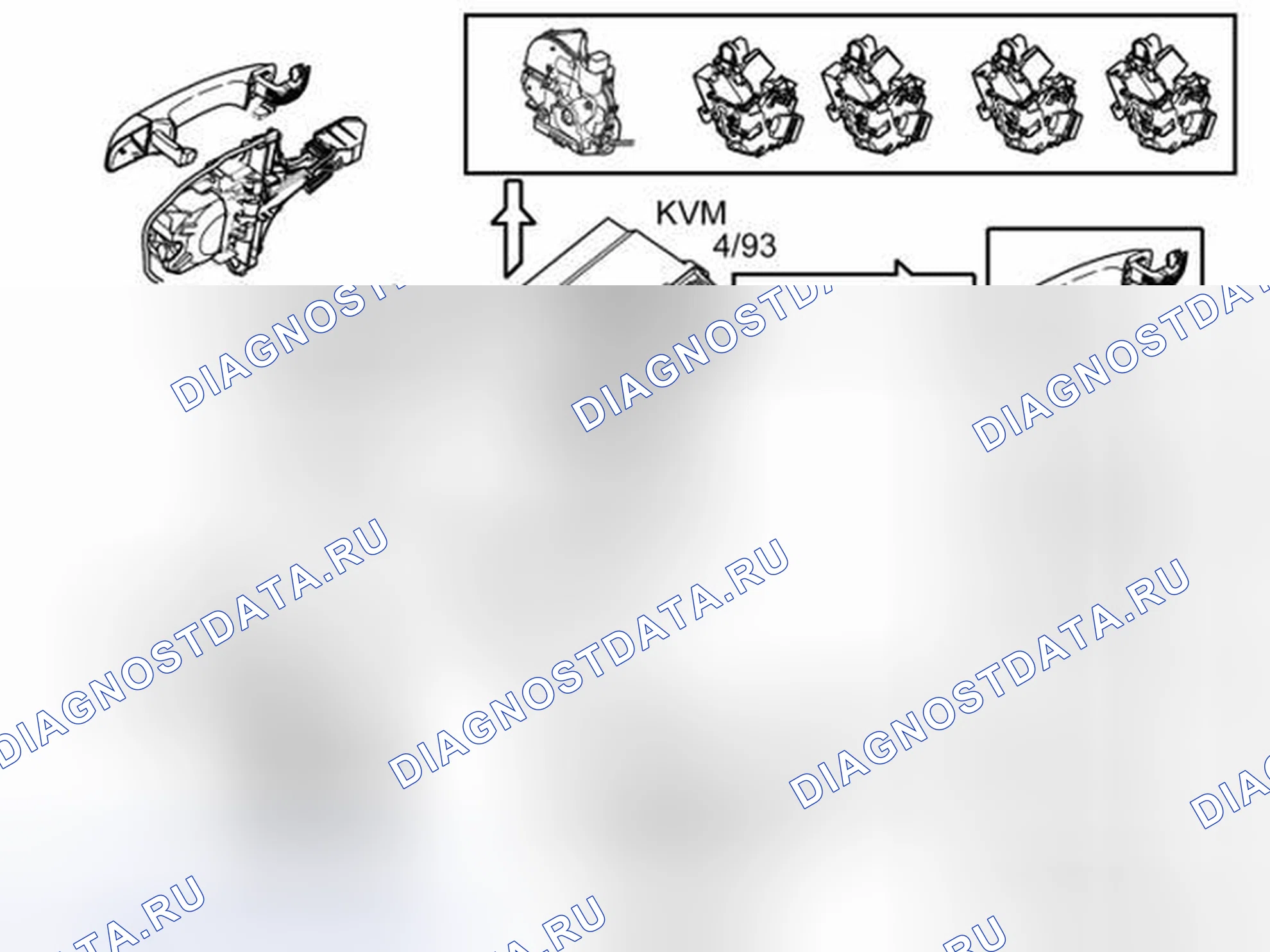 Рис. 607: РАЗБЛОКИРОВКА. Volvo XC70 II