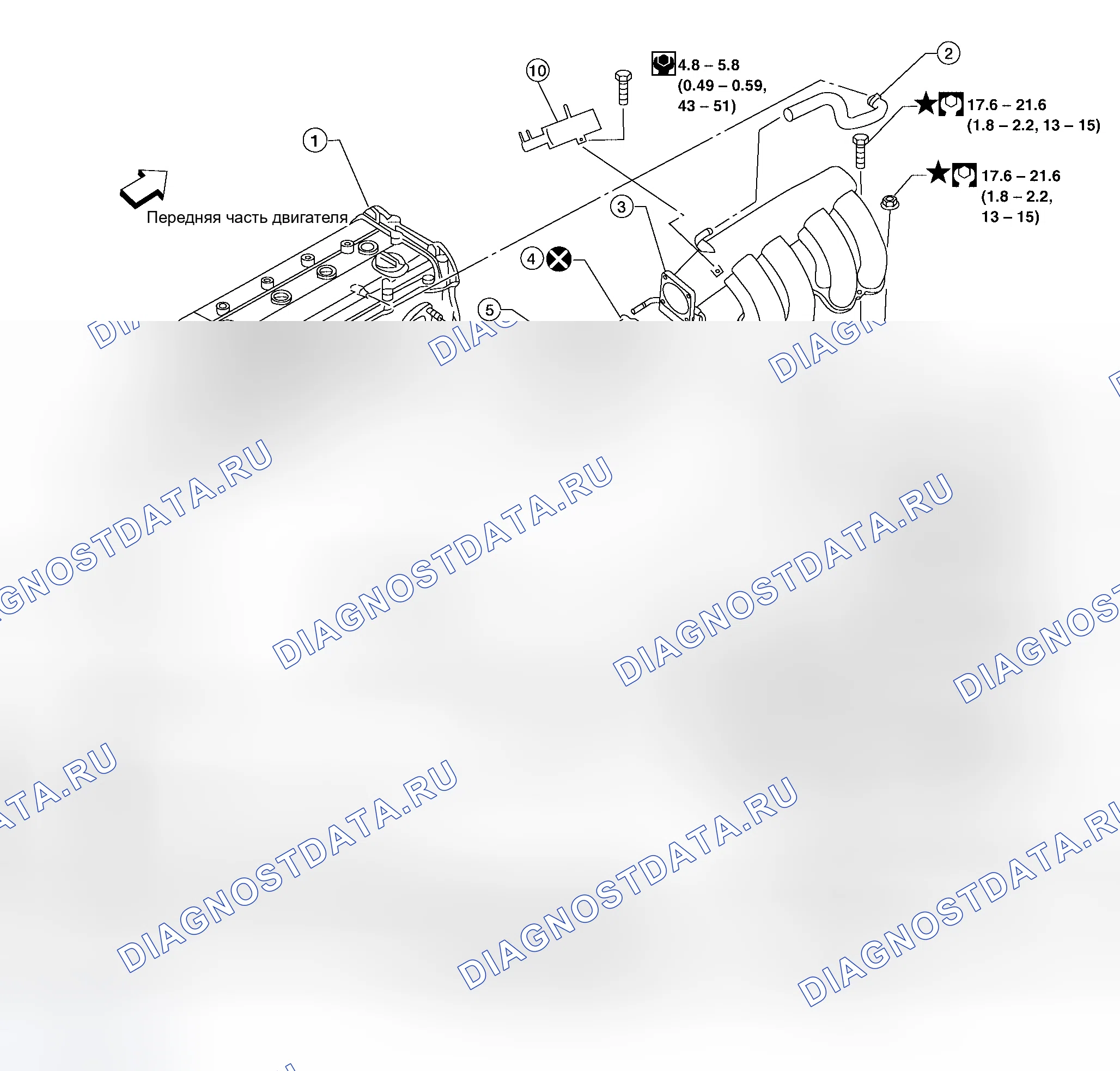 Рис. 178: Демонтаж и монтаж. Honda NSX I