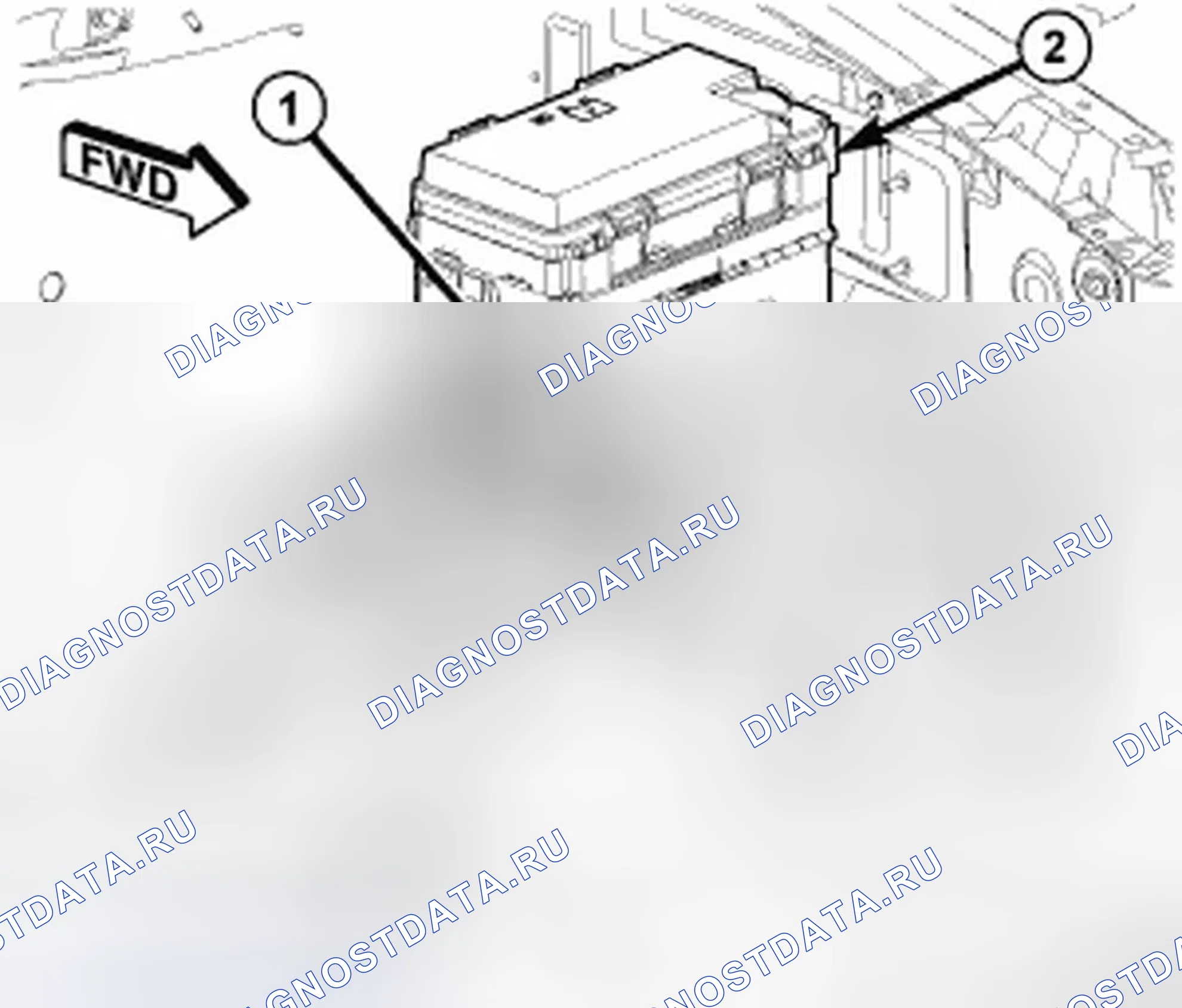 Рис. 19: ЛОТОК ДЛЯ АККУМУЛЯТОРОВ. Dodge Nitro I