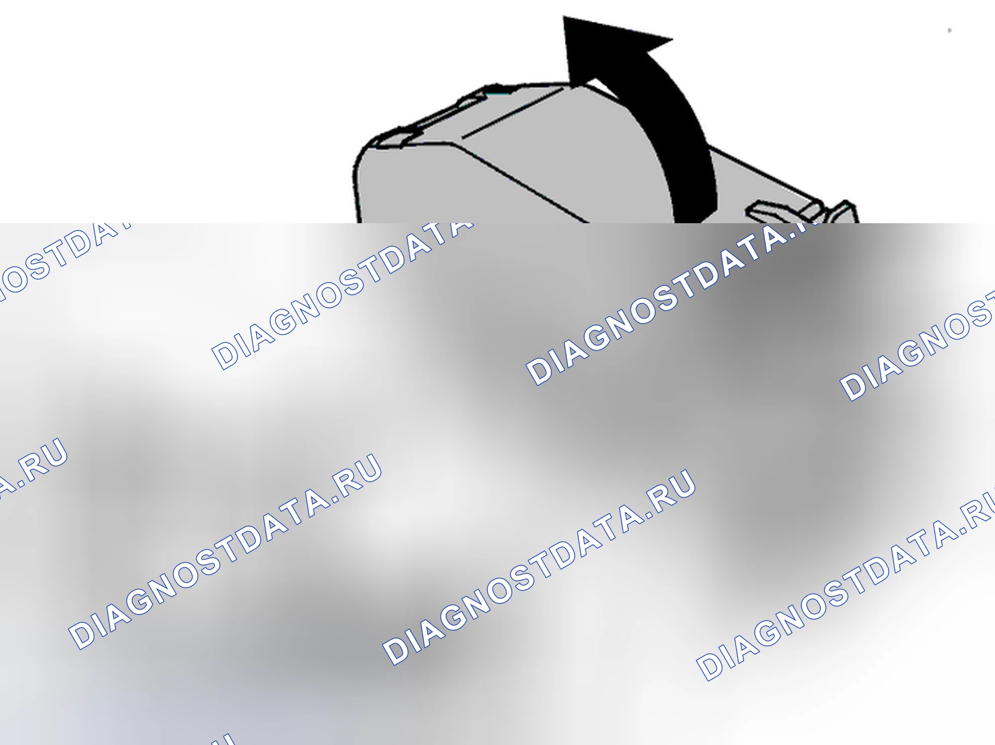 Рис. 156: Подключение break-out box (тестер-адаптер). Volvo V70 II
