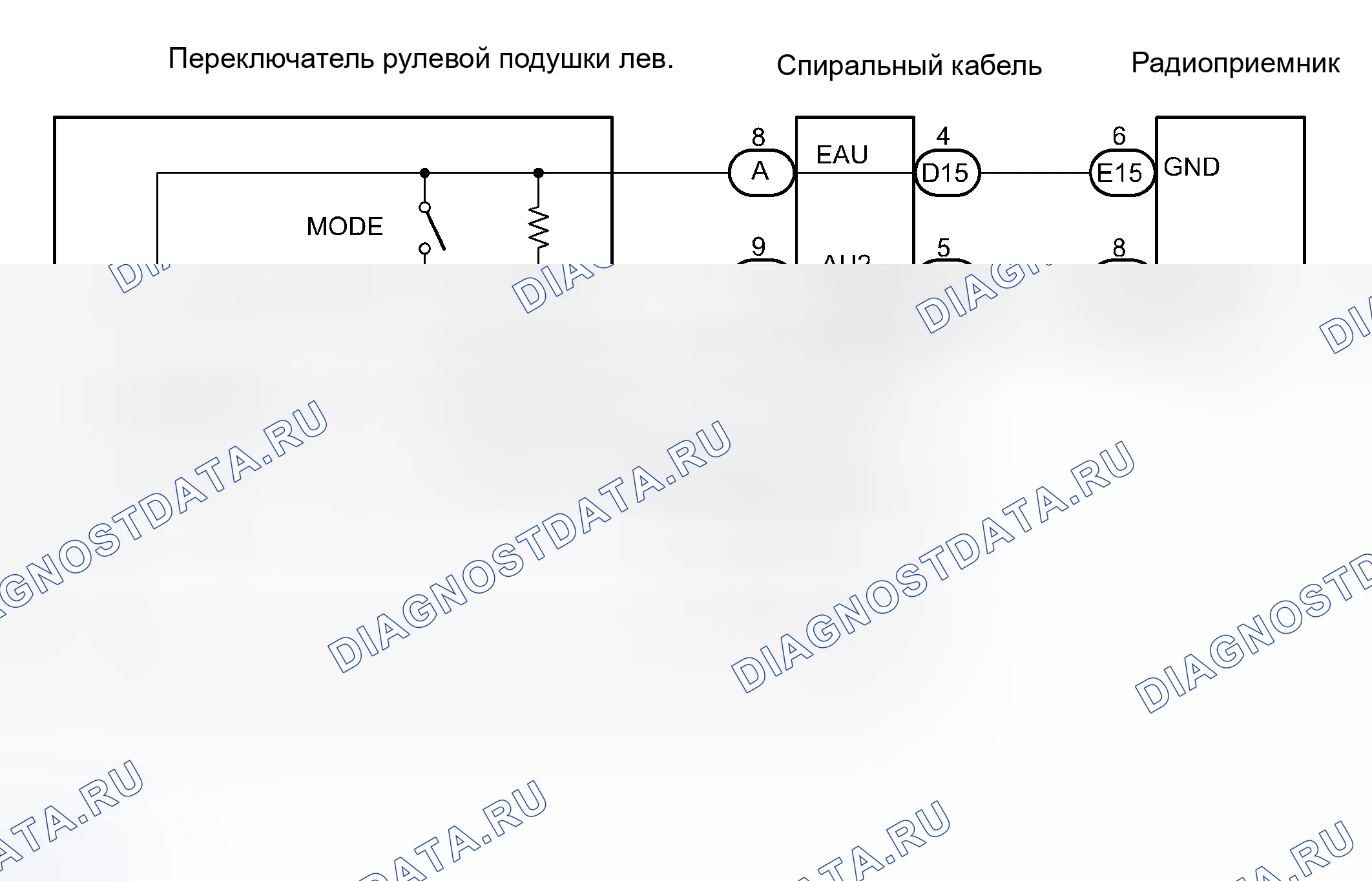 Рис. 1: электросхема. Toyota Avalon XX30