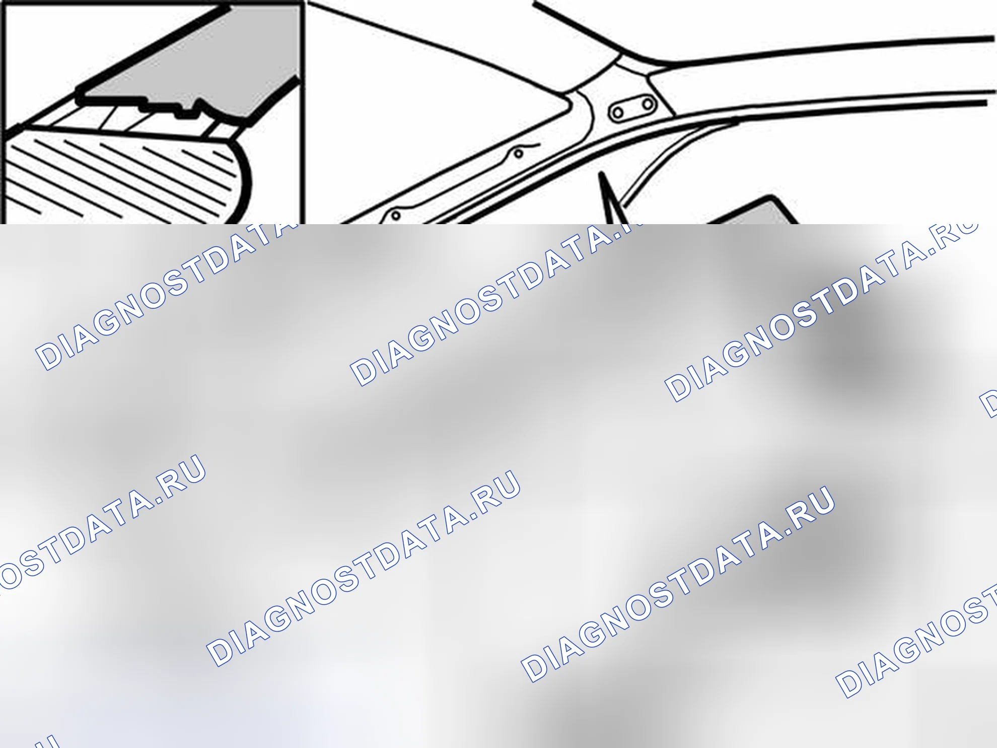Рис. 380: Демонтаж панели A-Post. Volvo V70 II