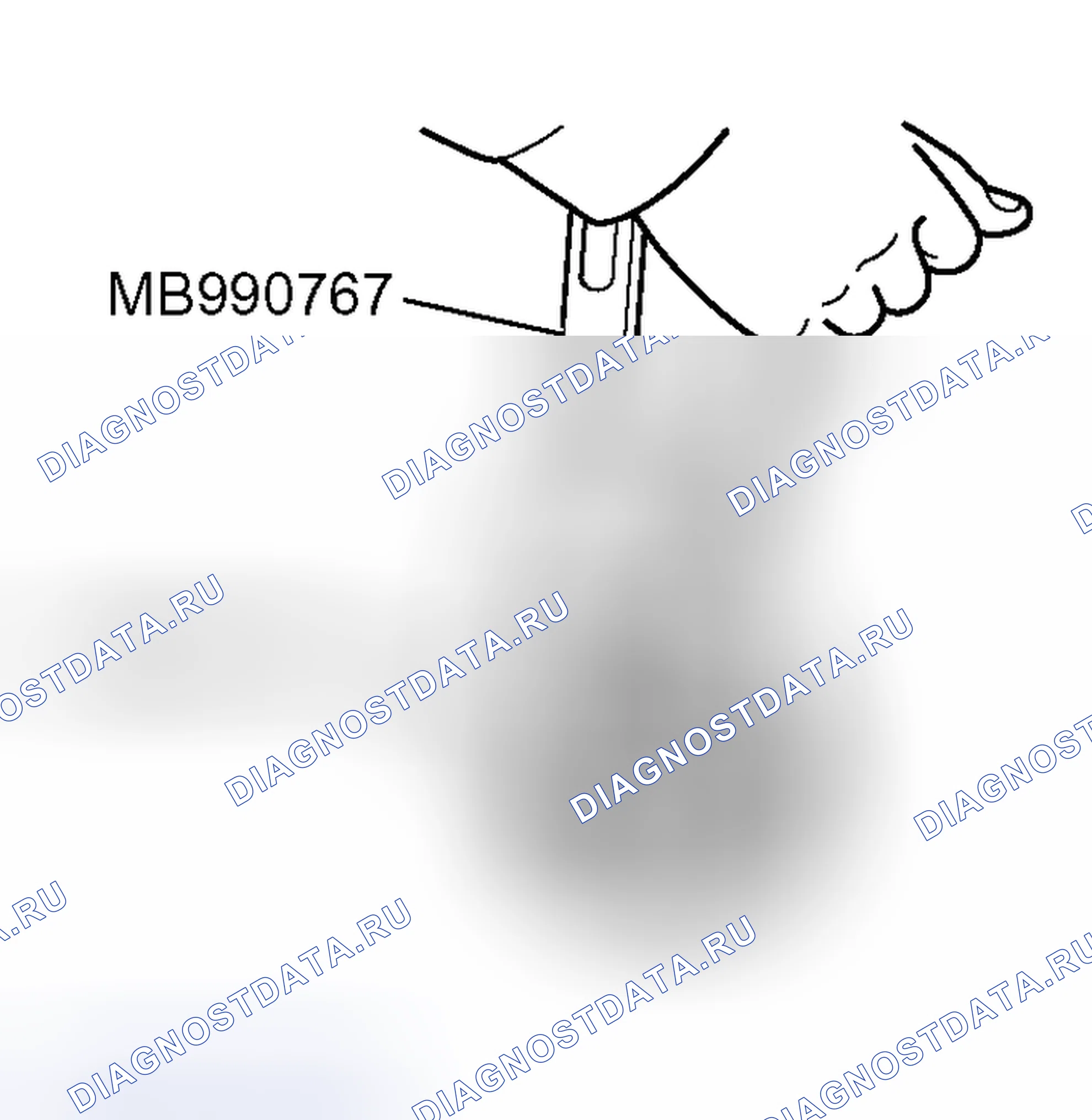 Рис. 56: > > H < < УСТАНОВКА ЗВЕЗДОЧКИ РАСПРЕДЕЛИТЕЛЬНОГО ВАЛА. Mitsubishi Outlander I