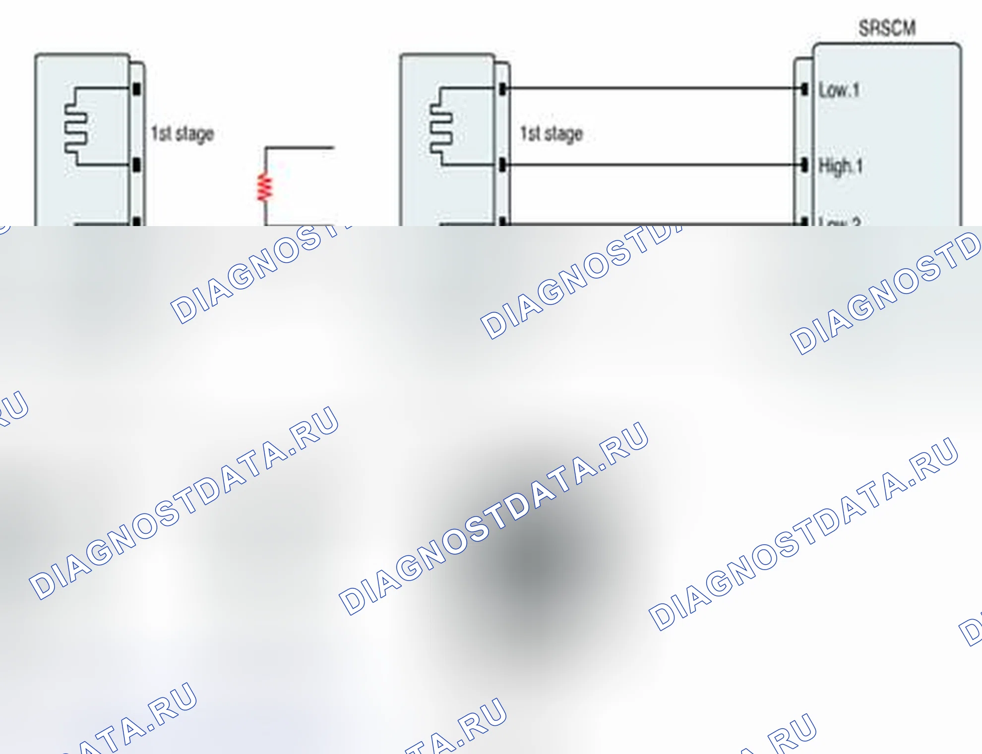 Рис. 291: Проверка цепи пиропатрон. Geely SC7 I