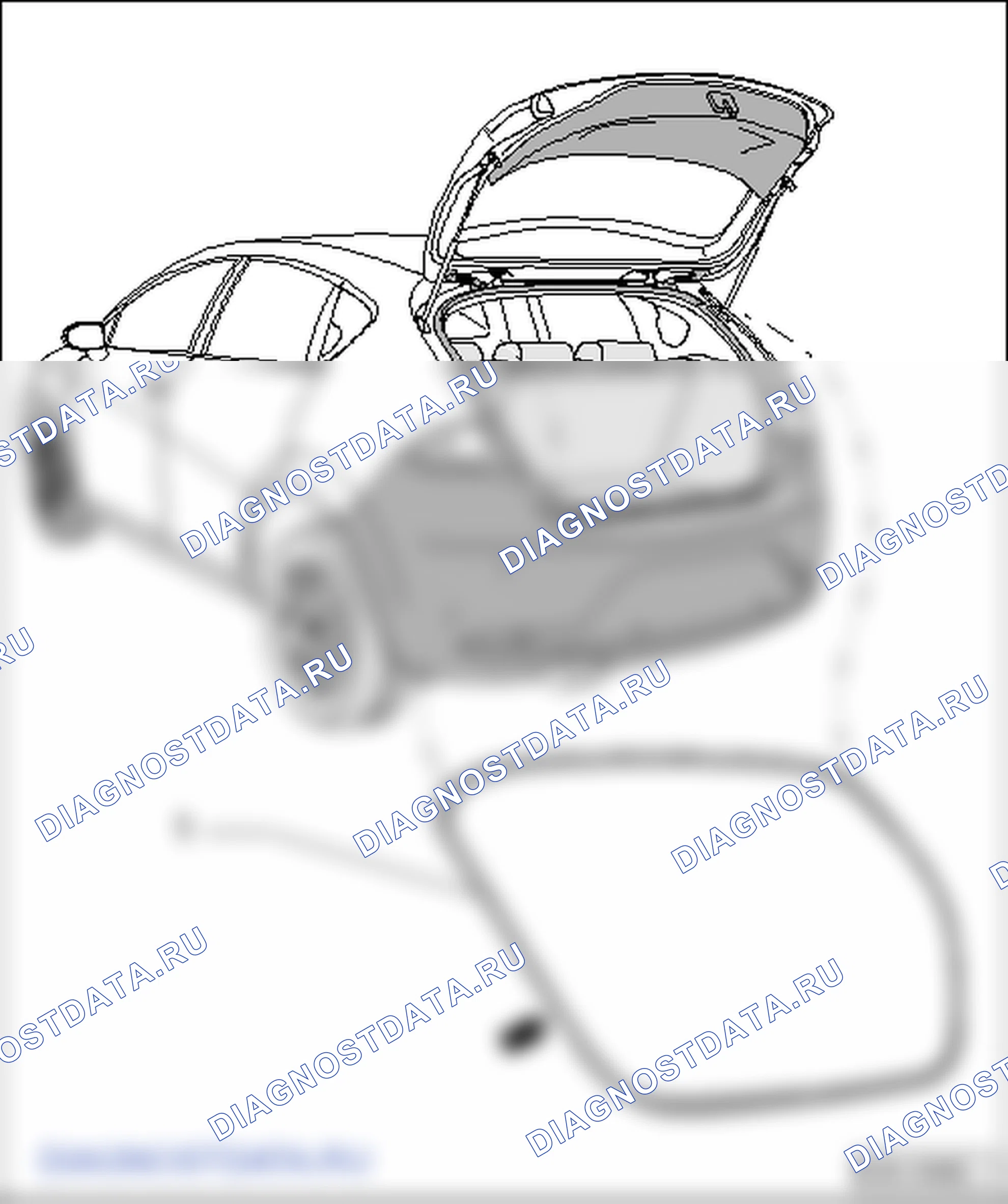 Дверь багажного отсека (Кузов, наружные арматурные работы). SEAT Leon Ii