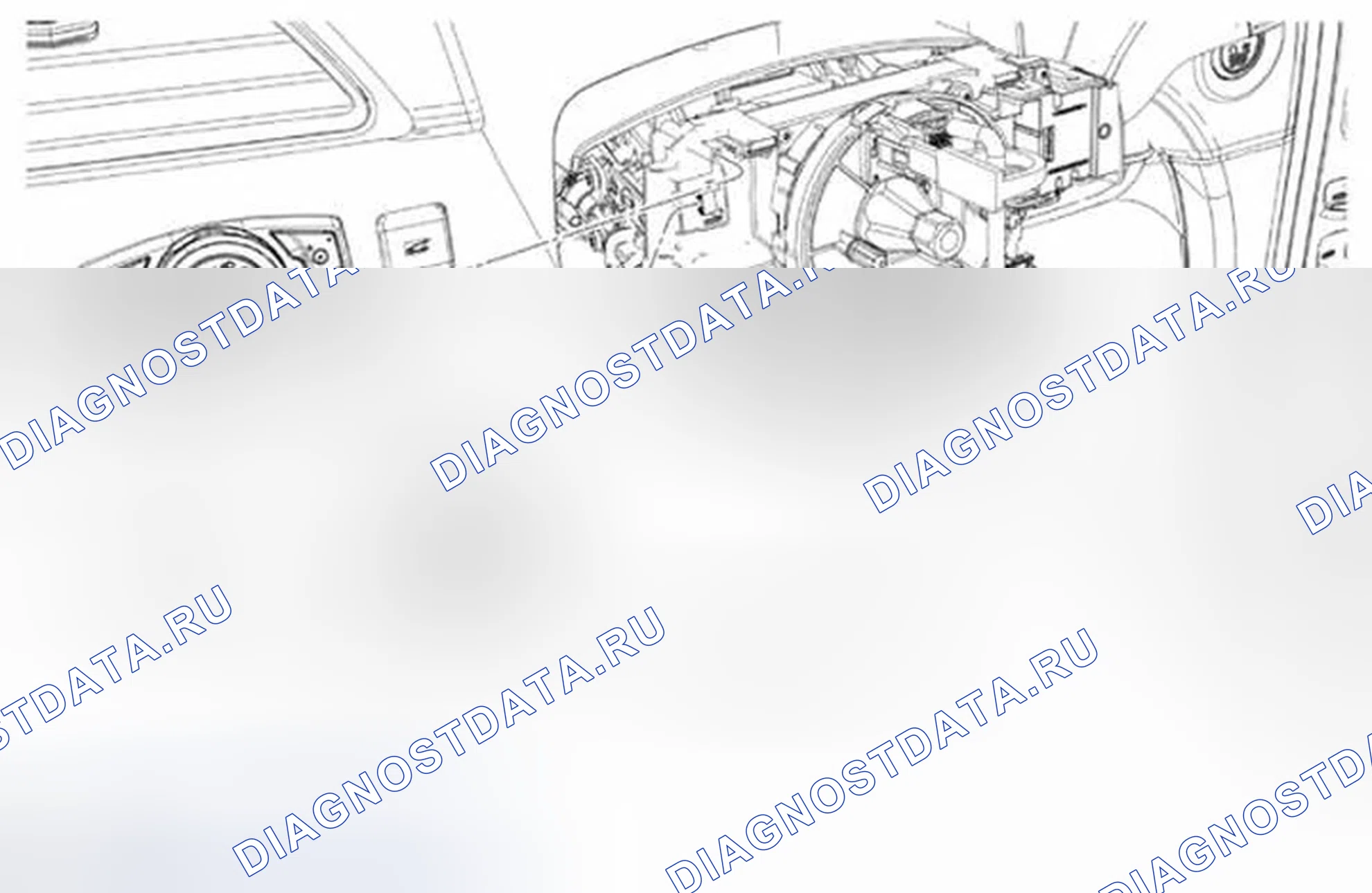 Рис. 48: Многофункциональный переключатель рулевой колонки. Lincoln MKX I рестайлинг