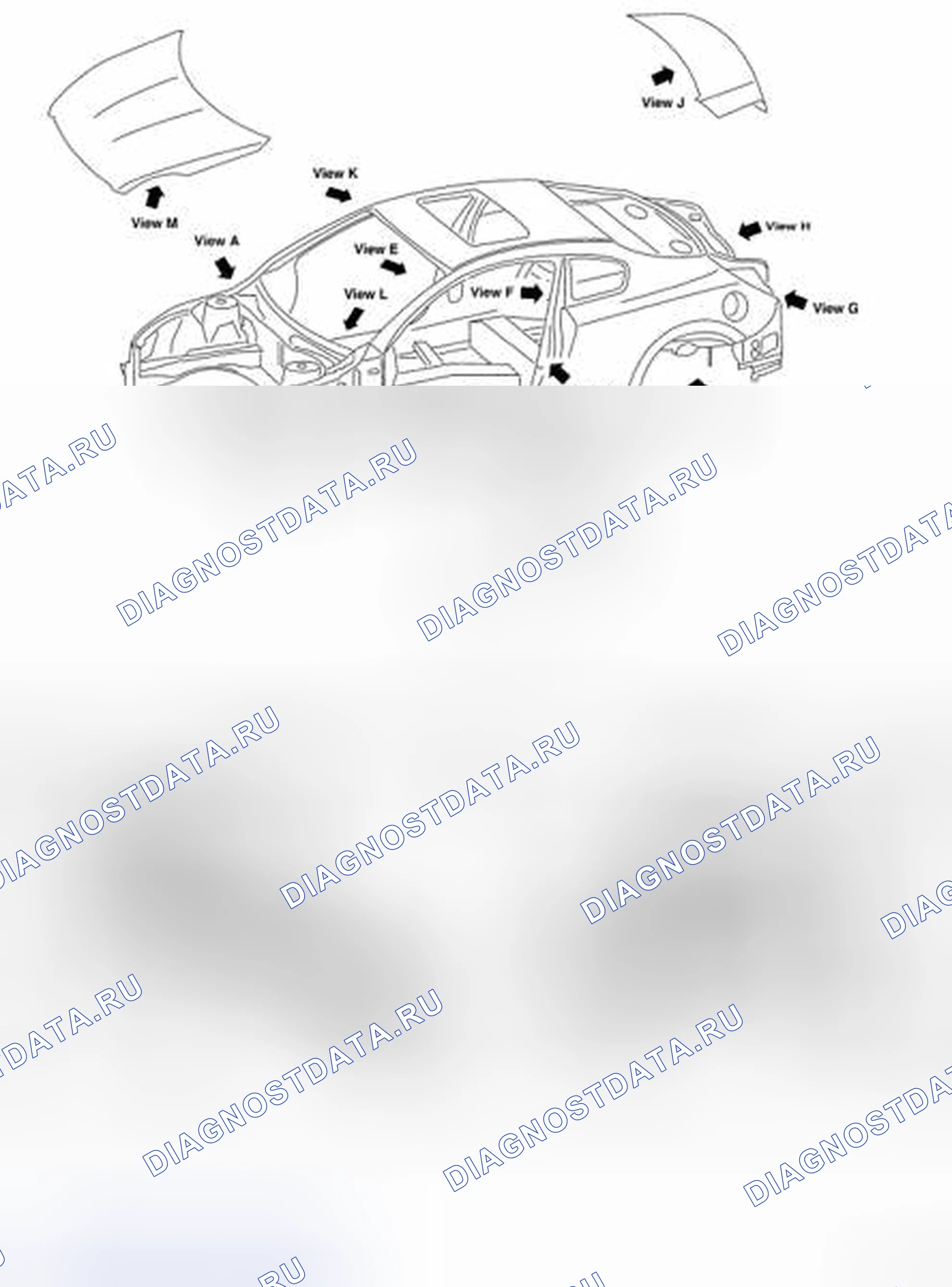 Рис. 194: Описание внешней и внутренней отделки кузова. Nissan Altima L32 рестайлинг