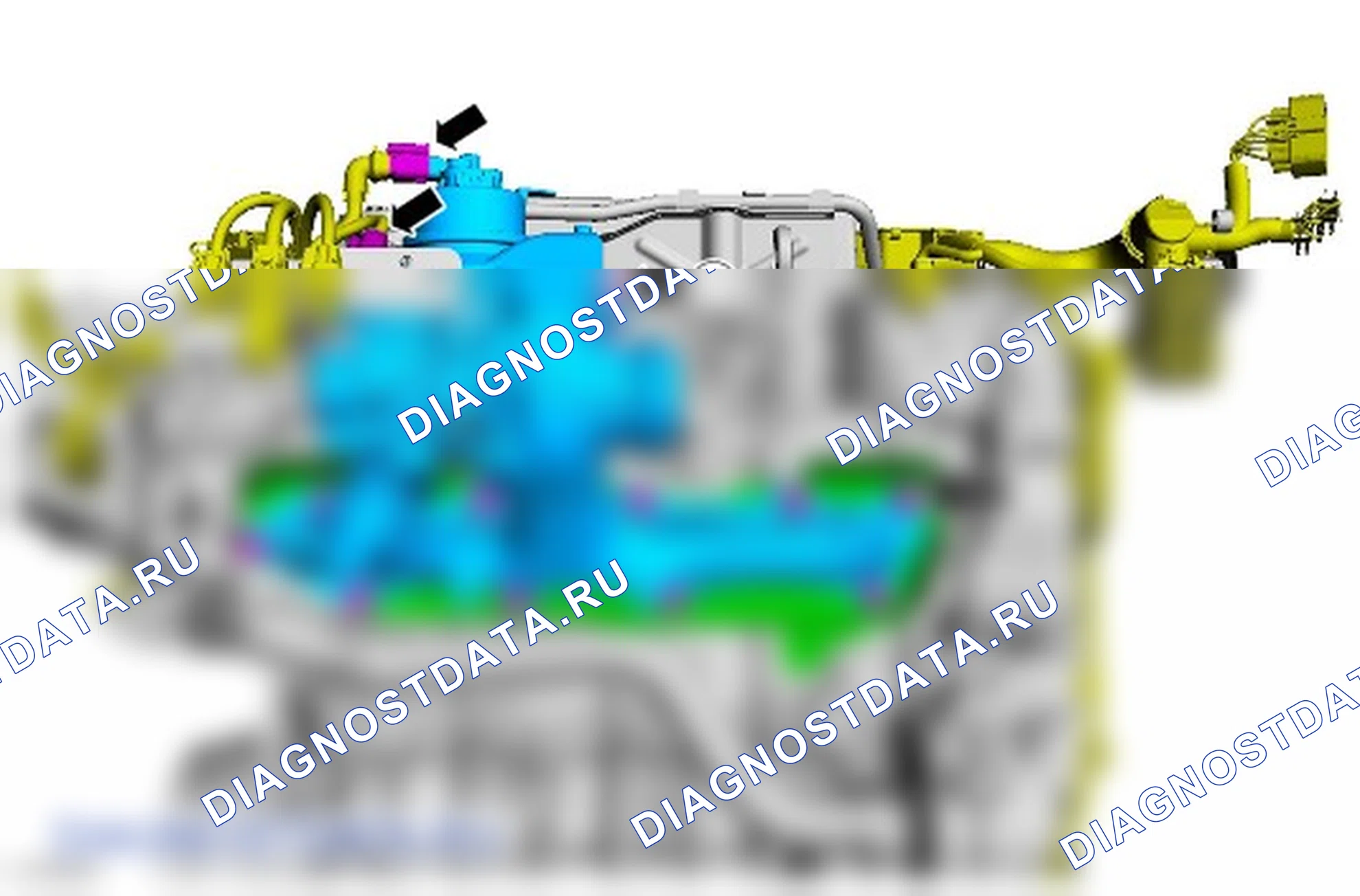 Как снять присоединяемые детали двигателя. Ford S-MAX II