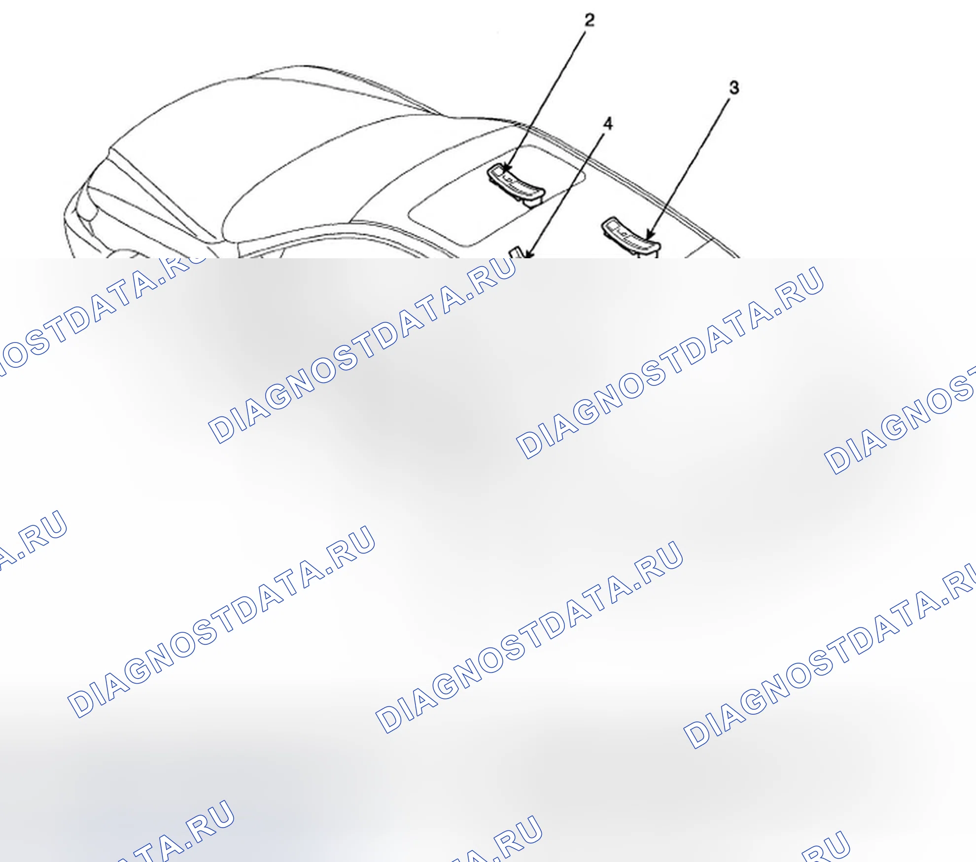 Рис. 1: РАСПОЛОЖЕНИЕ КОМПОНЕНТОВ. Hyundai Azera I