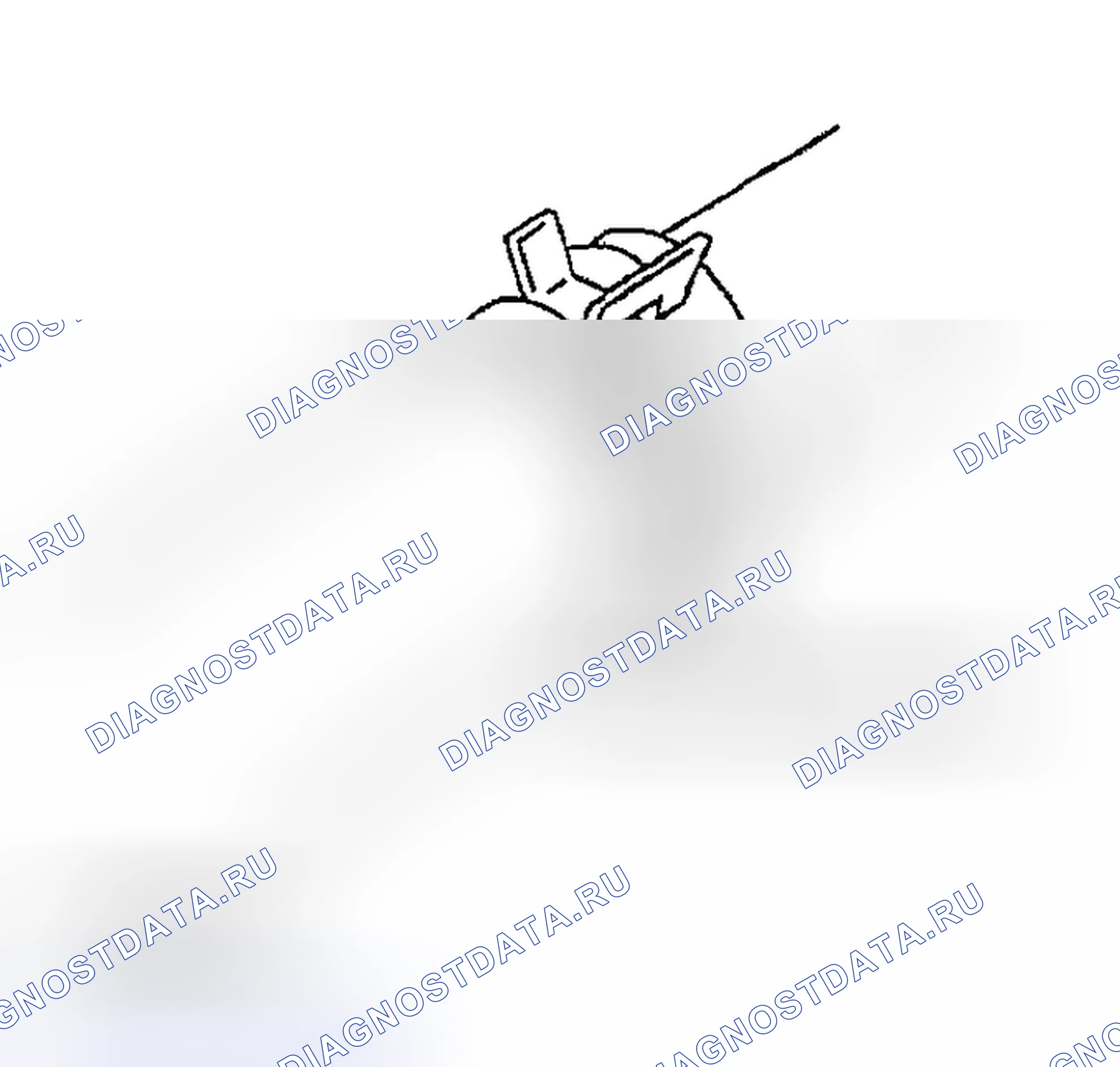 Рис. 204: <<A>> ОТСОЕДИНЕНИЕ ВЕРХНЕГО ШЛАНГА РАДИАТОРА/НИЖНЕГО ШЛАНГА РАДИАТОРА. Mazda MX-30 I