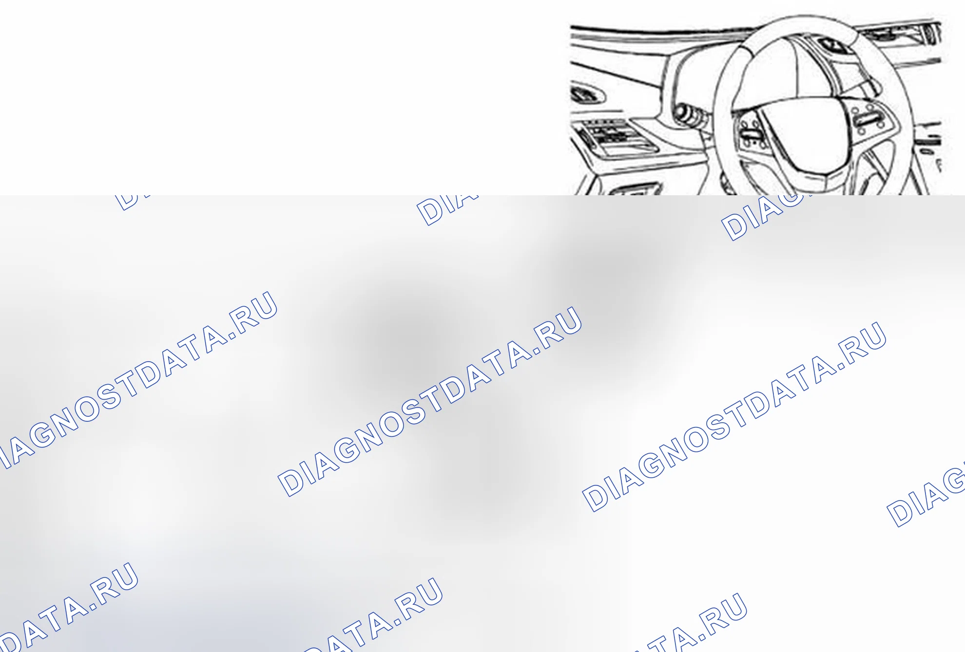Рис. 14: Замена переключателя внутренней лампы (диммер). Cadillac ELR I