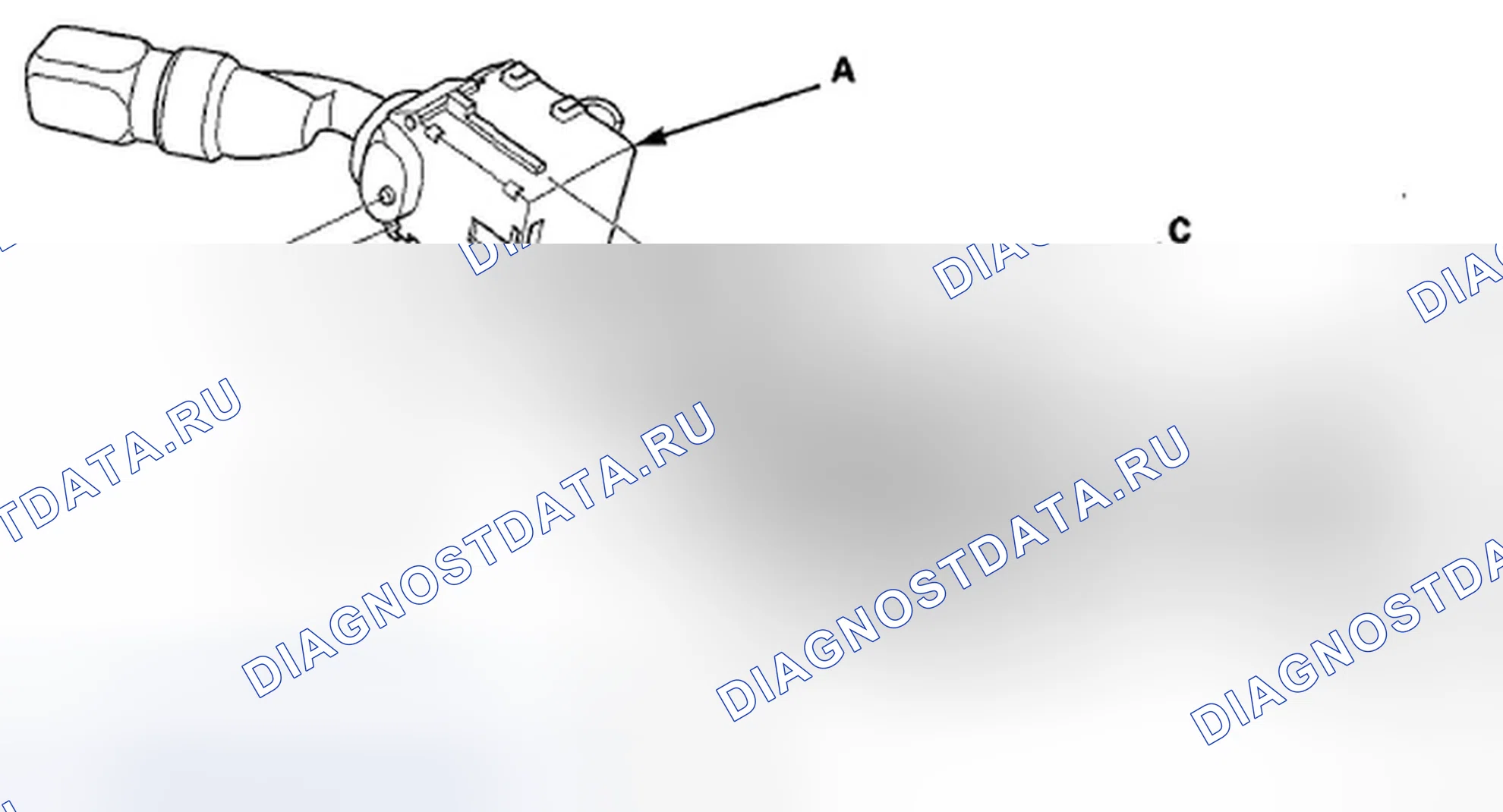 Рис. 104: Замена датчика угла поворота рулевого колеса. Acura TSX II