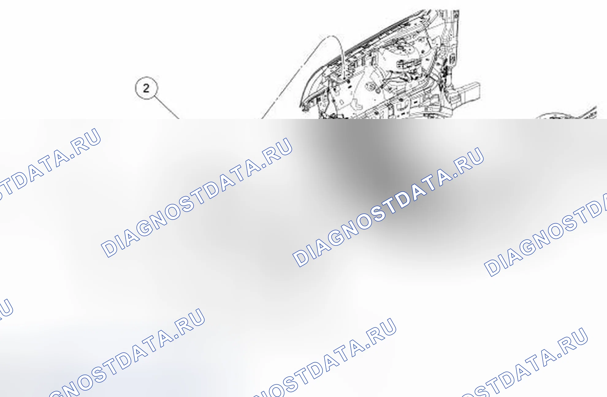 Рис. 5: Опора радиаторной решетки. Ford Taurus VI
