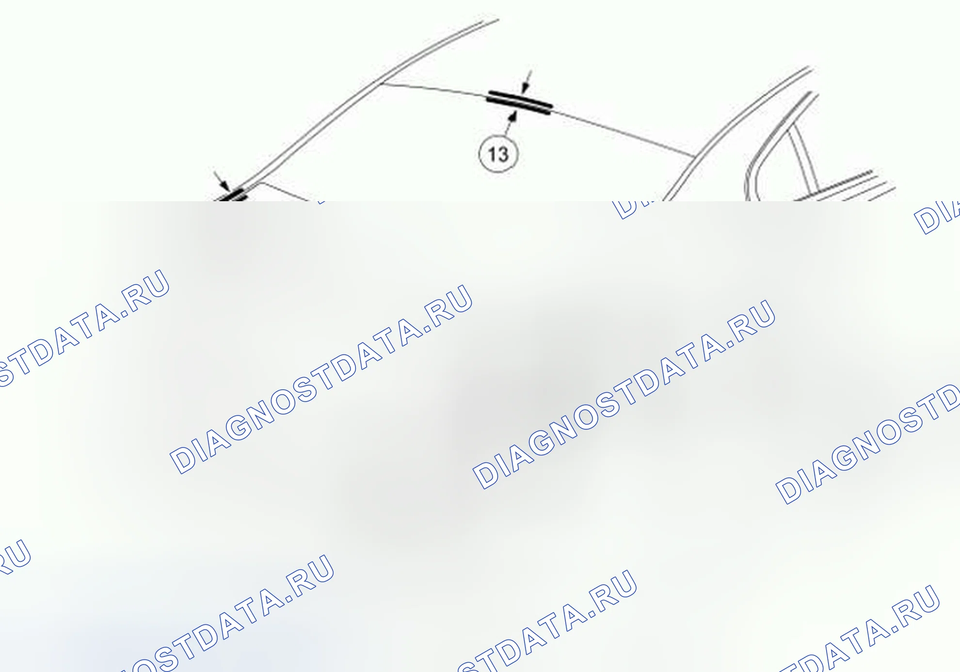 Рис. 25: Поля кузова - задние. Hyundai ix55 I
