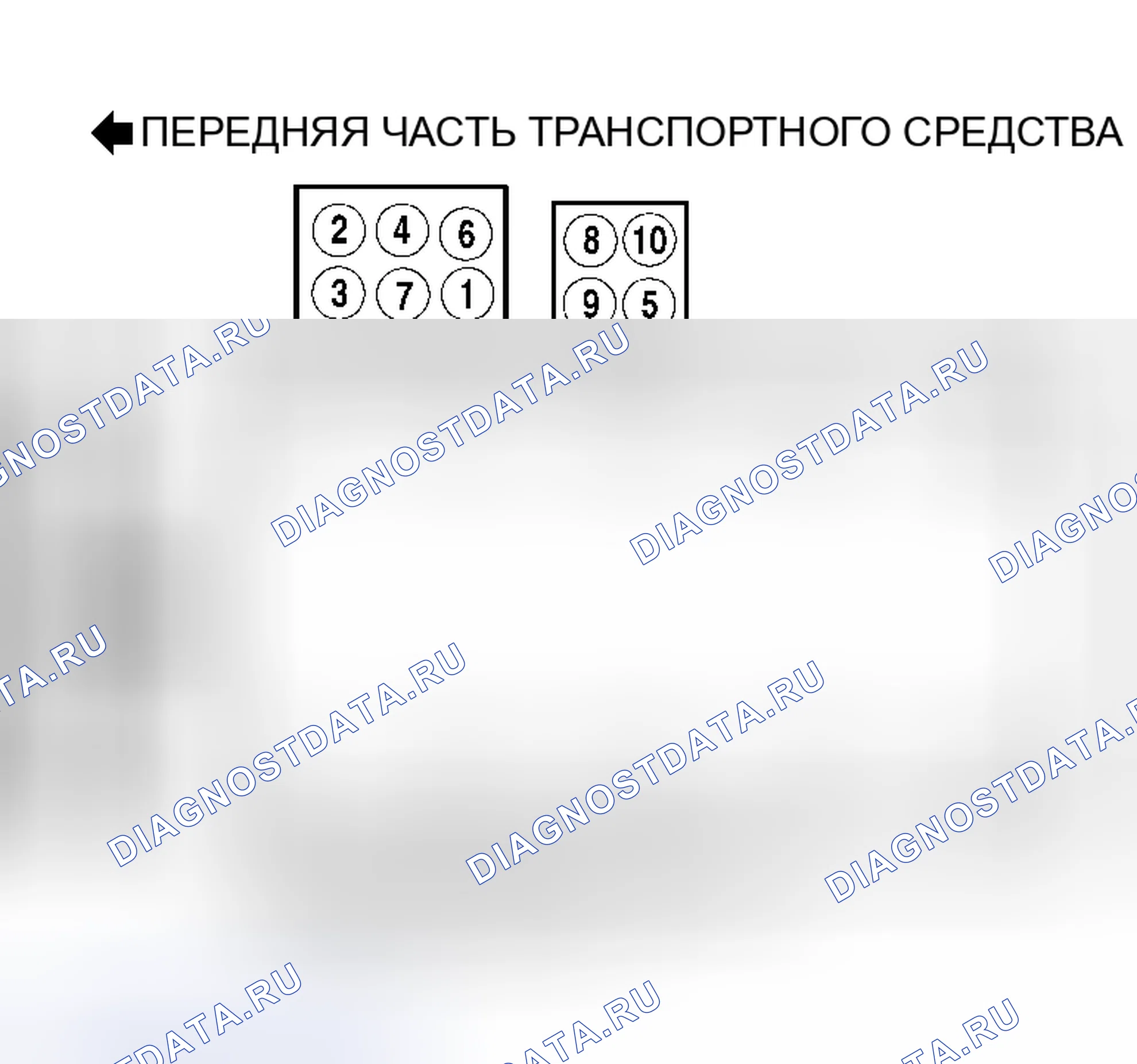 Рис. 6: порядок работы цилиндров (8.0L). Dodge Cab & Chassis R3500 AD pre