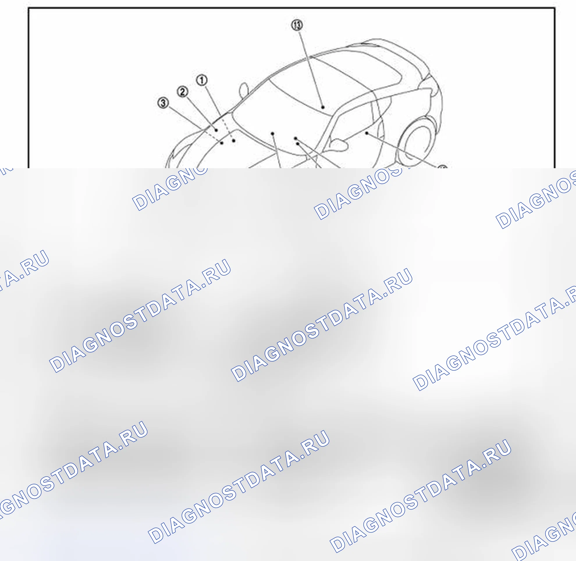 Рис. 5: СПИДОМЕТР: Расположение компонентов. Nissan 370Z I рестайлинг