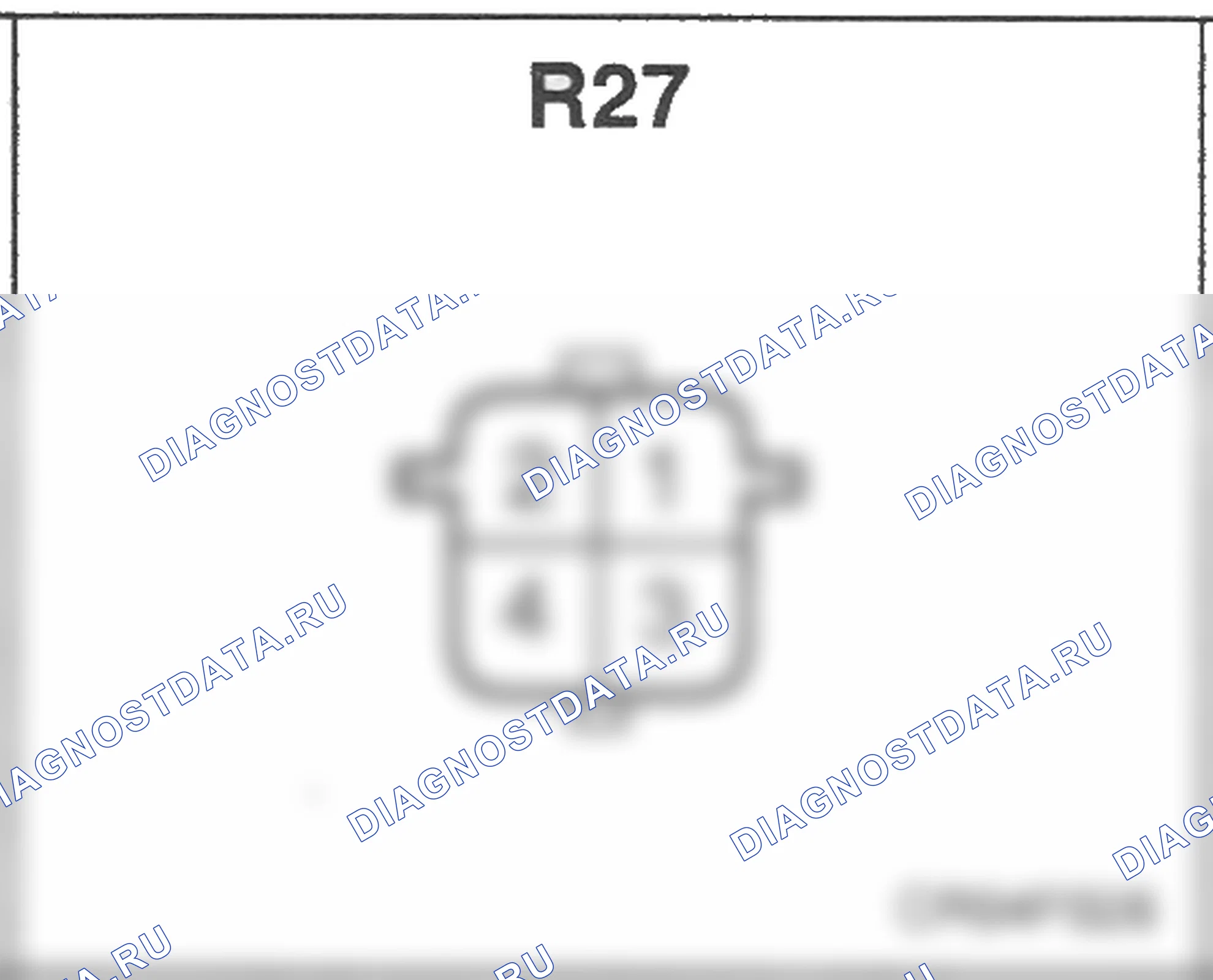 Распиновка разъёма R27 — заднего жгута. Hyundai Accent LC