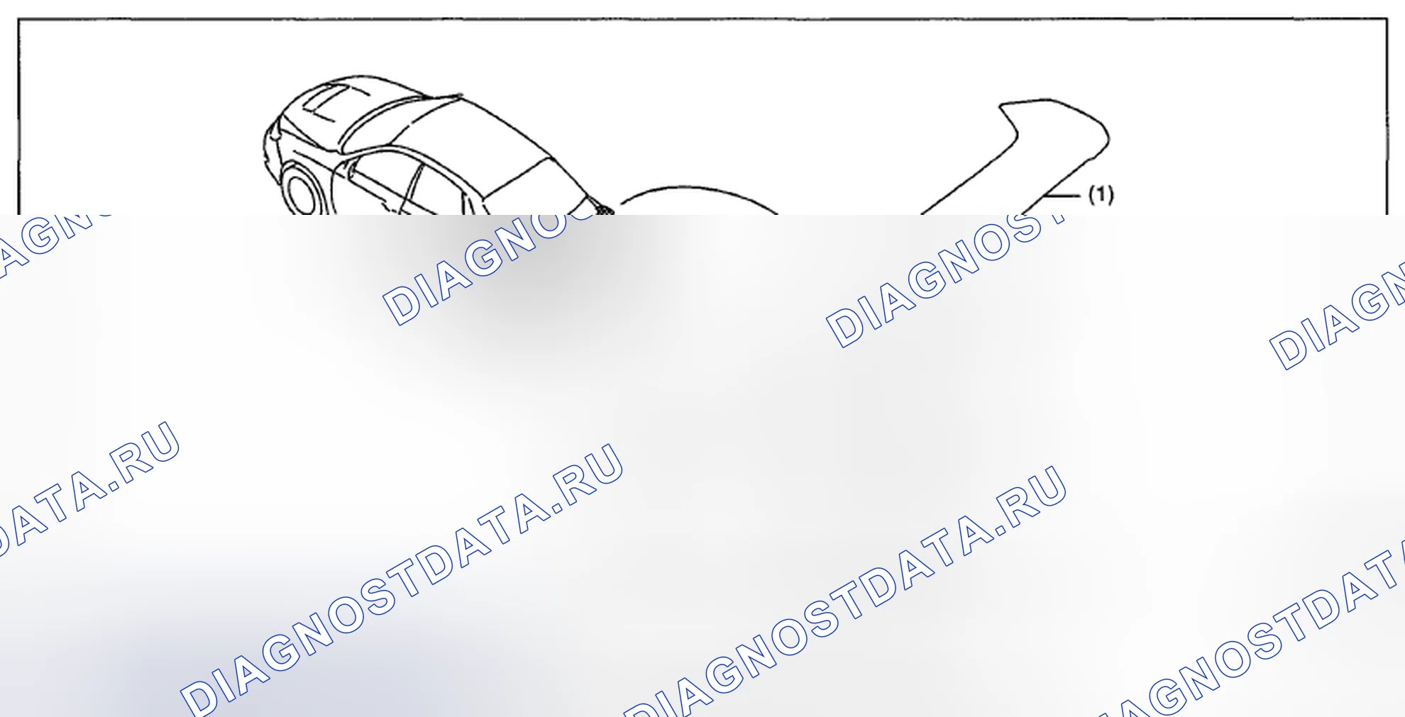 Рис. 168: ЗАДНИЙ СПОЙЛЕР. Subaru Impreza WRX STI GR
