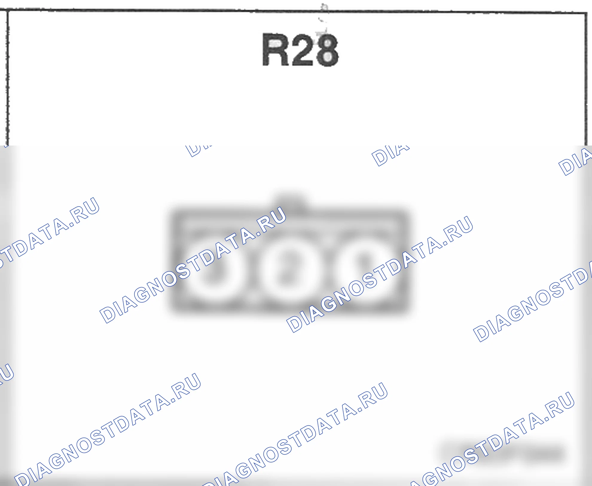 Распиновка разъёма R28 — заднего жгута. Hyundai Atos MX