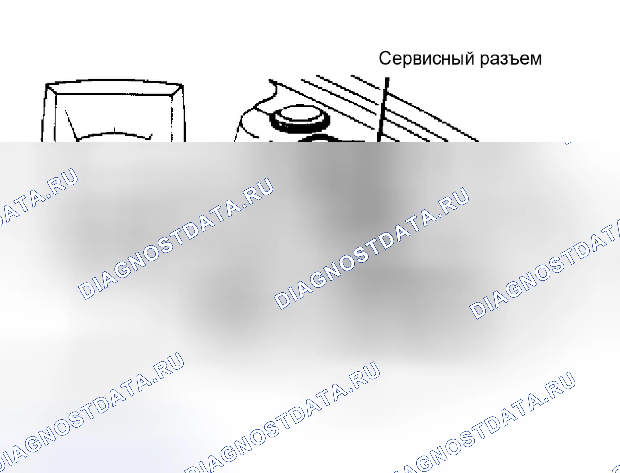 Рис. 4: Сервисные соединения на холостом ходу (иллюстрация относится к моделям с впрыском топлива). Toyota Cressida II