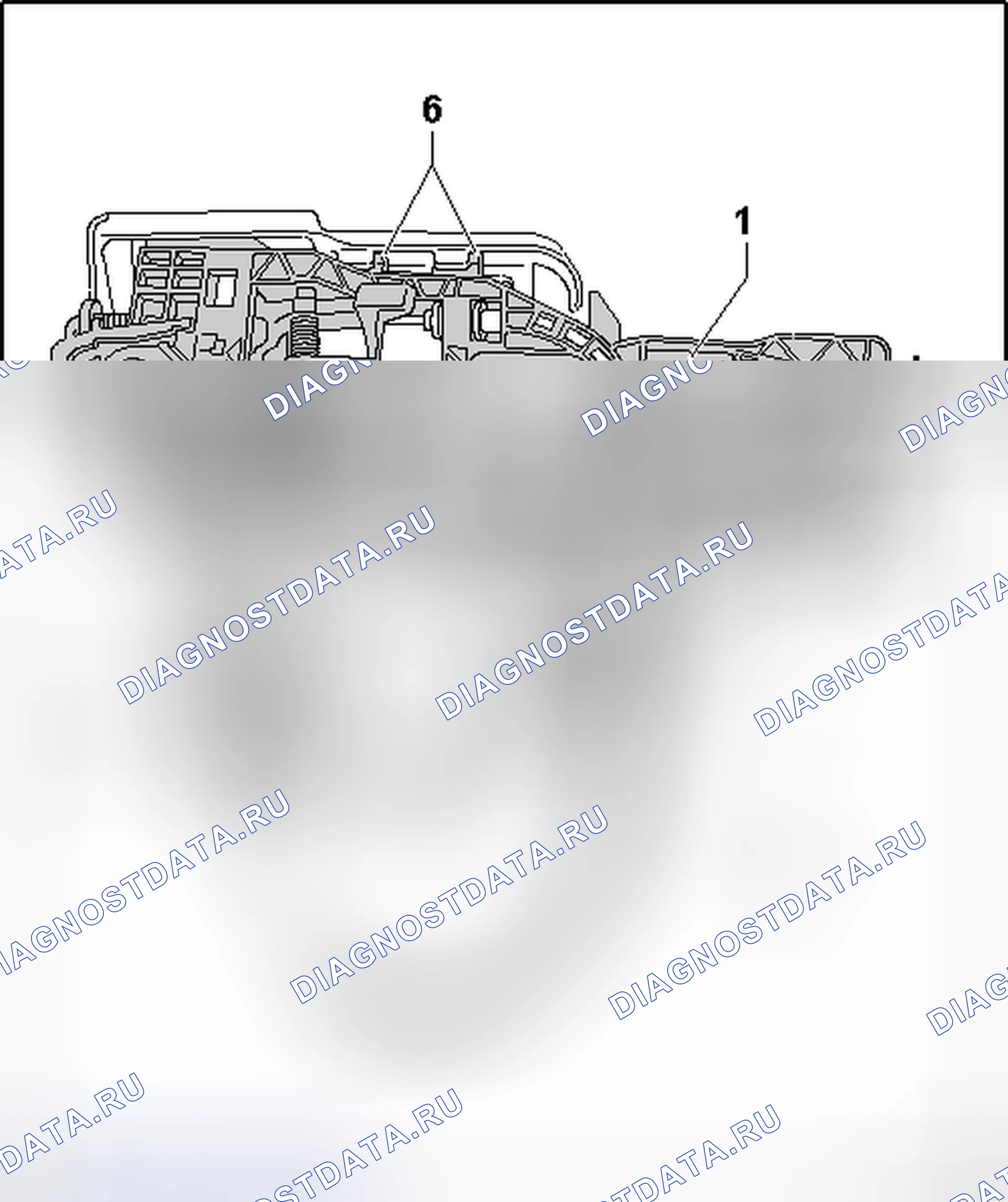 Рис. 117: КРОНШТЕЙН. Volkswagen Passat B6