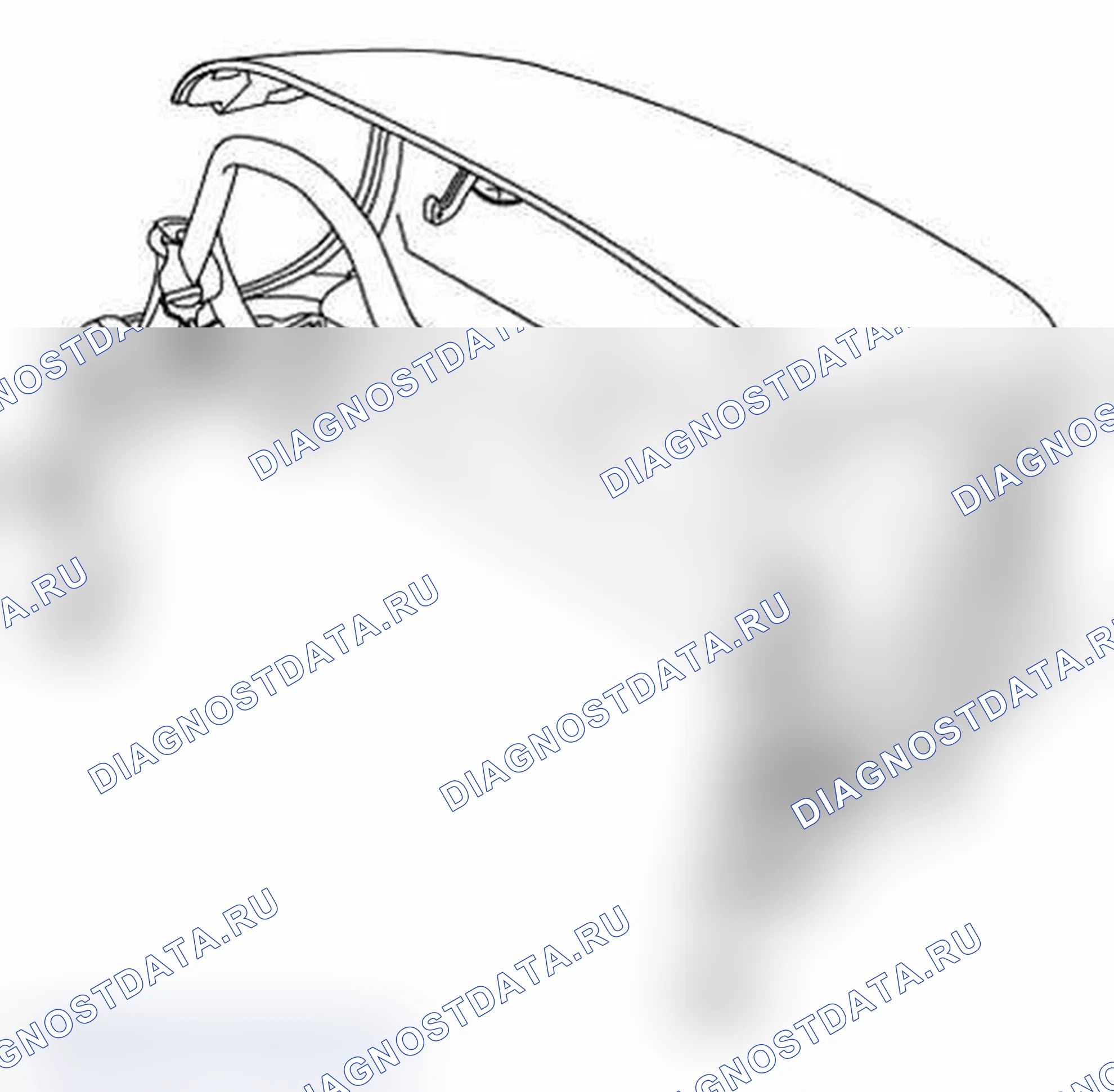 Рис. 38: Регулировка кабриолета с складным верхом. Porsche Boxster S 986