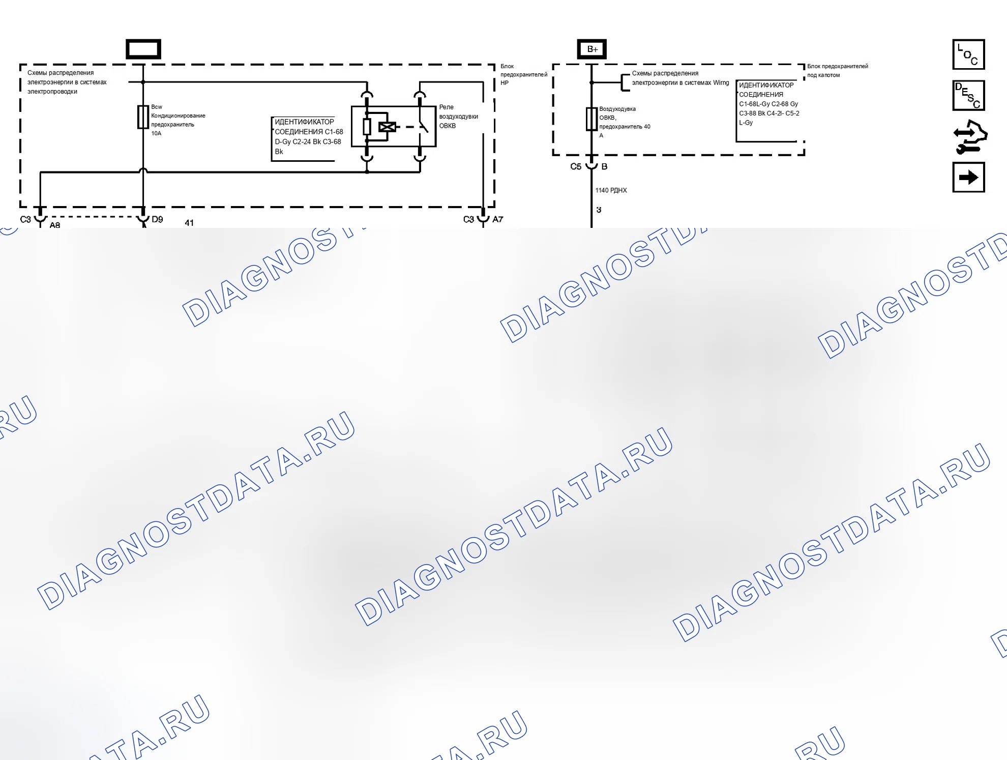 Рис. 1: Схема ОВКВ. Chevrolet Equinox I