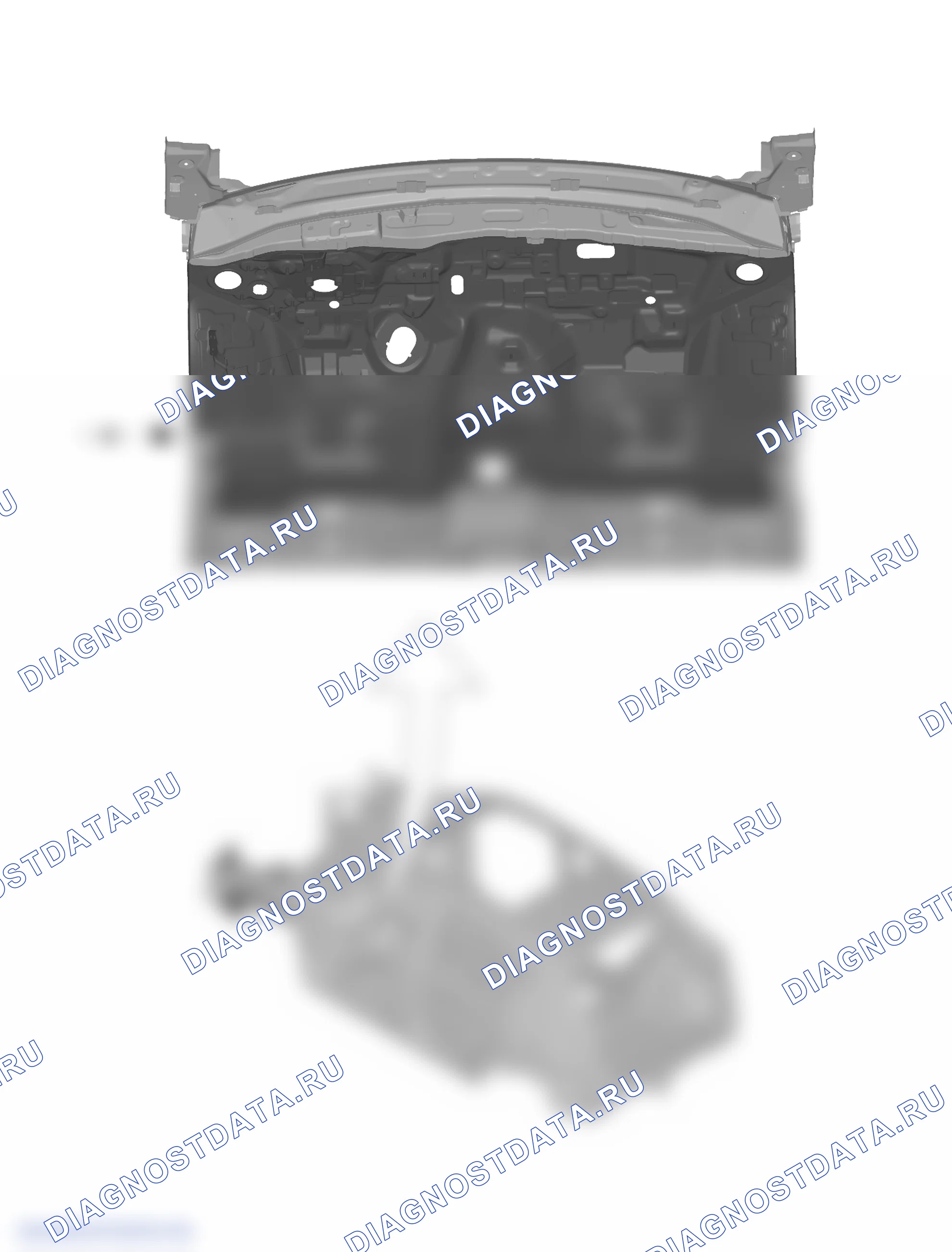 Узел левой продольной балки — Haval H4. Haval H4 I