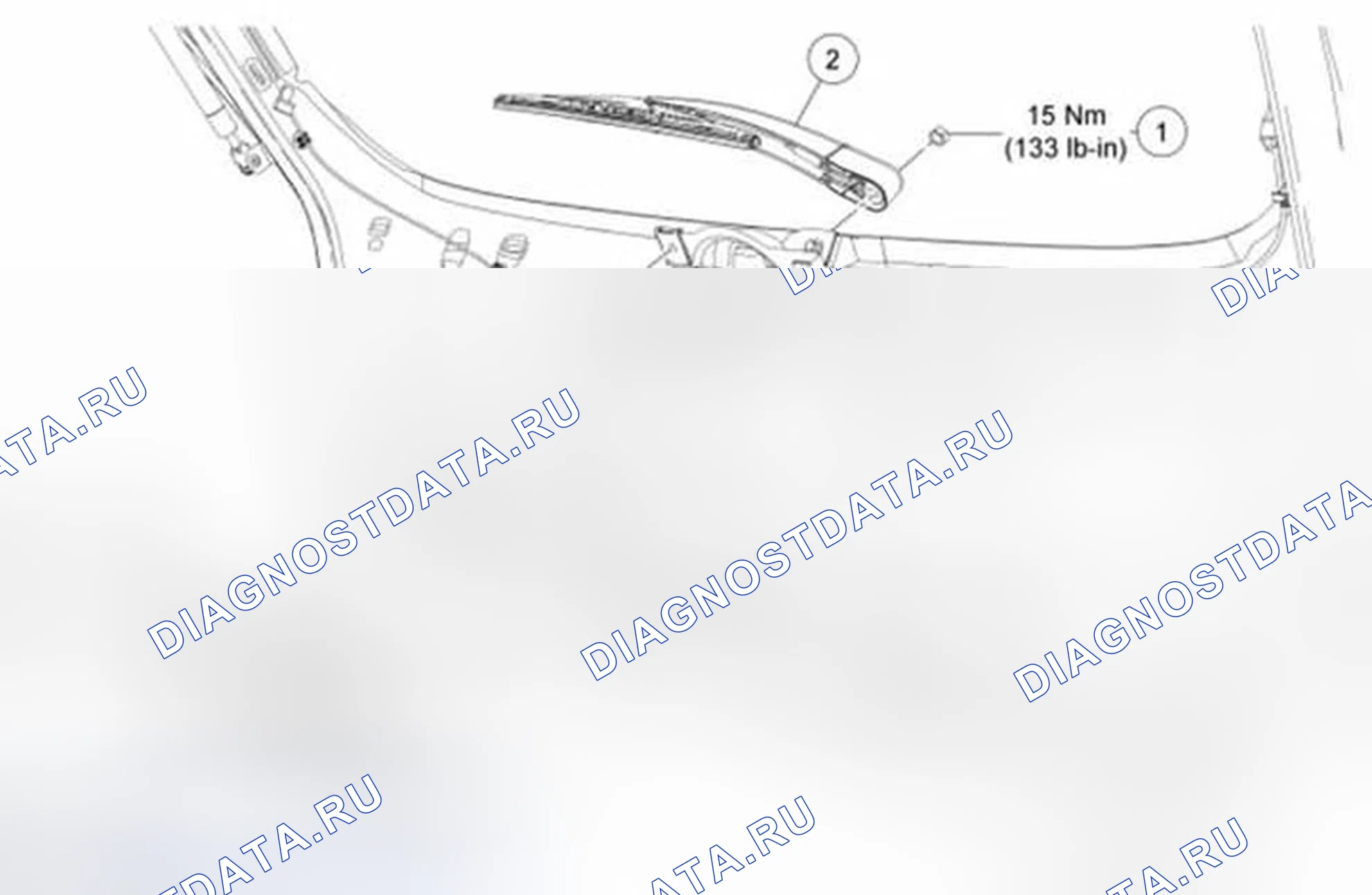 Рис. 3: Задние стеклоочистители. Ford Fiesta Mk6